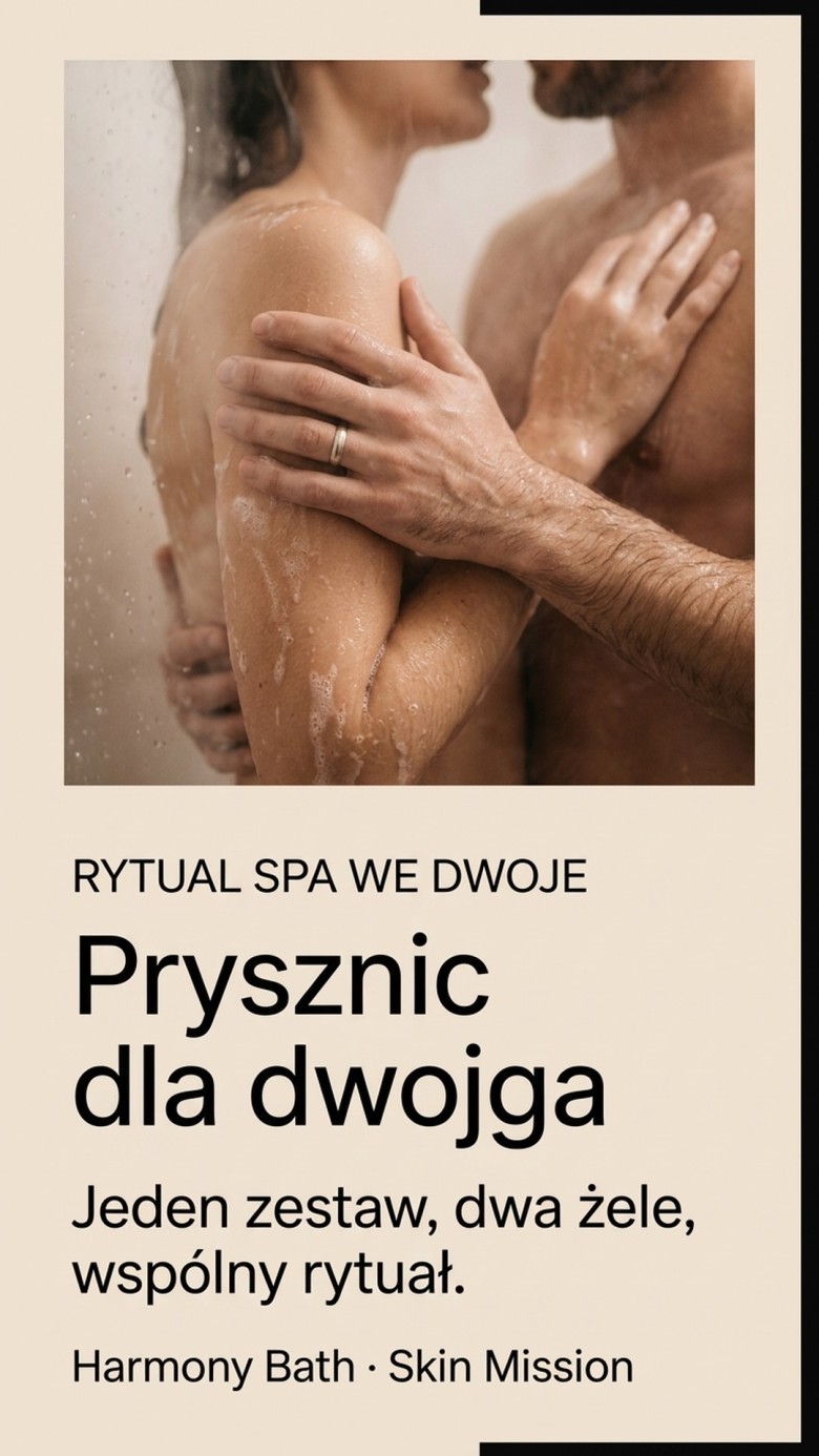 Pakiet: Harmony Bath For Him + Her - Nawilżający żel pod prysznic