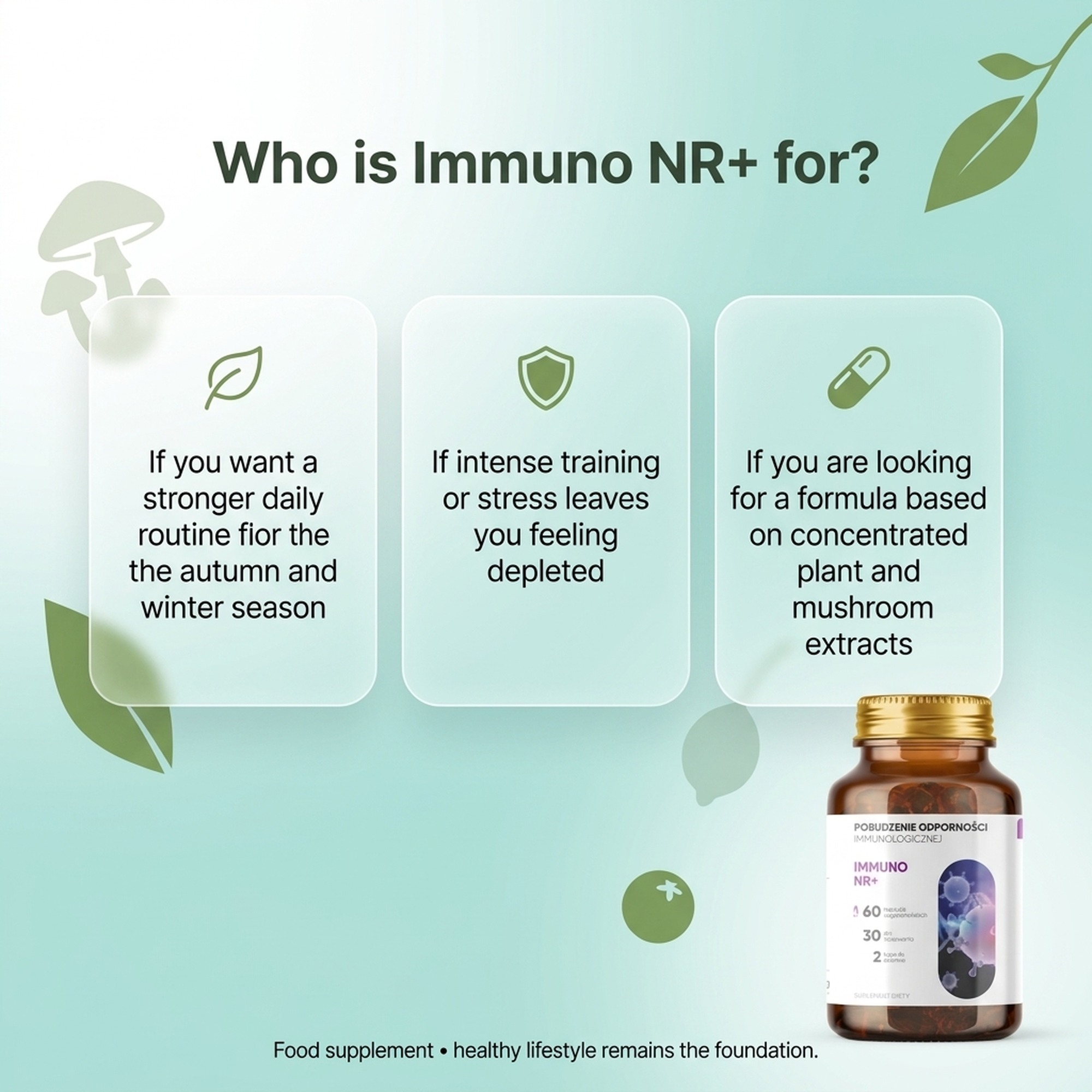 Immuno NR+ - Graviola + Apricot + Agaricus for Immune Support