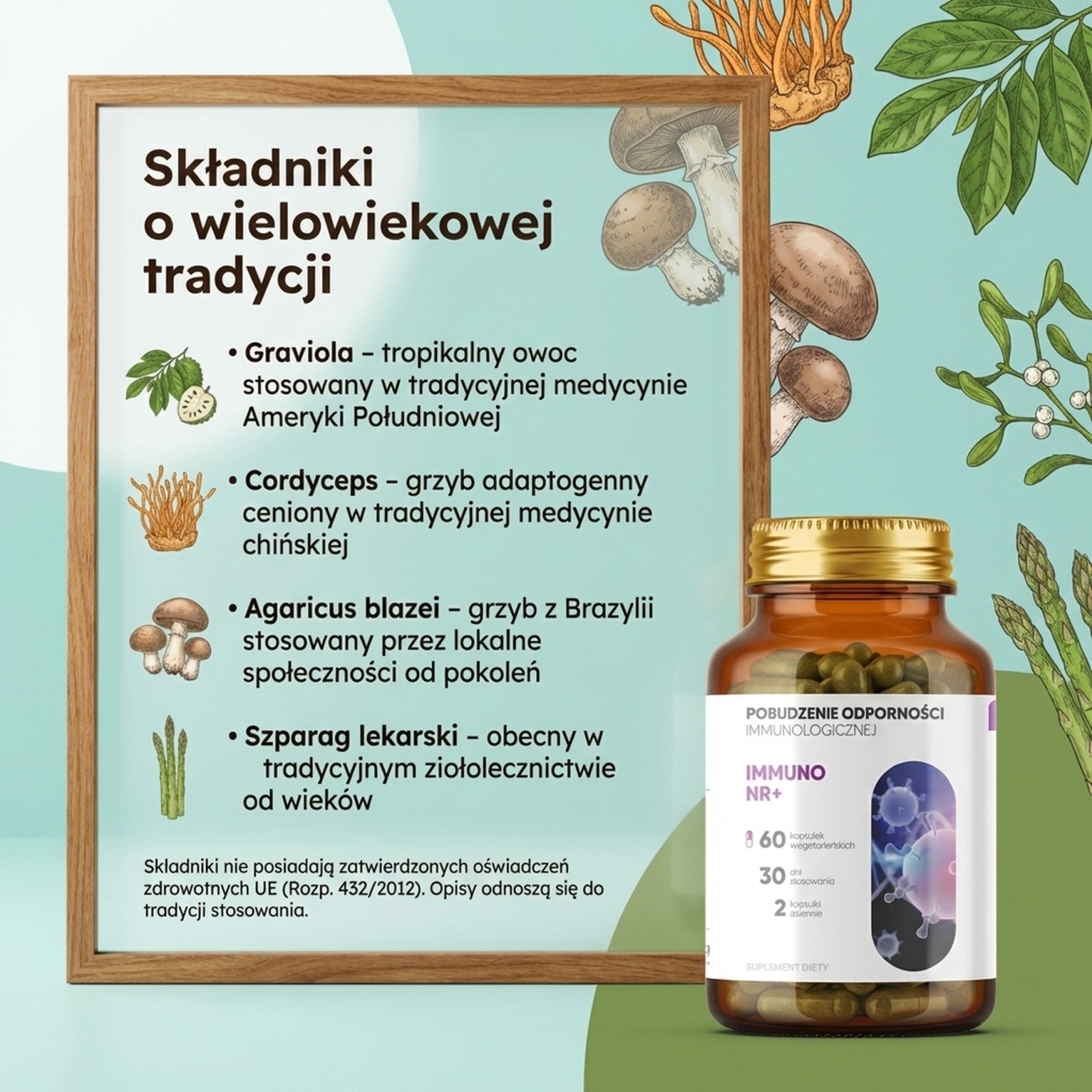 Immuno NR+ - Graviola + Morela + Agaricus na wsparcie odporności