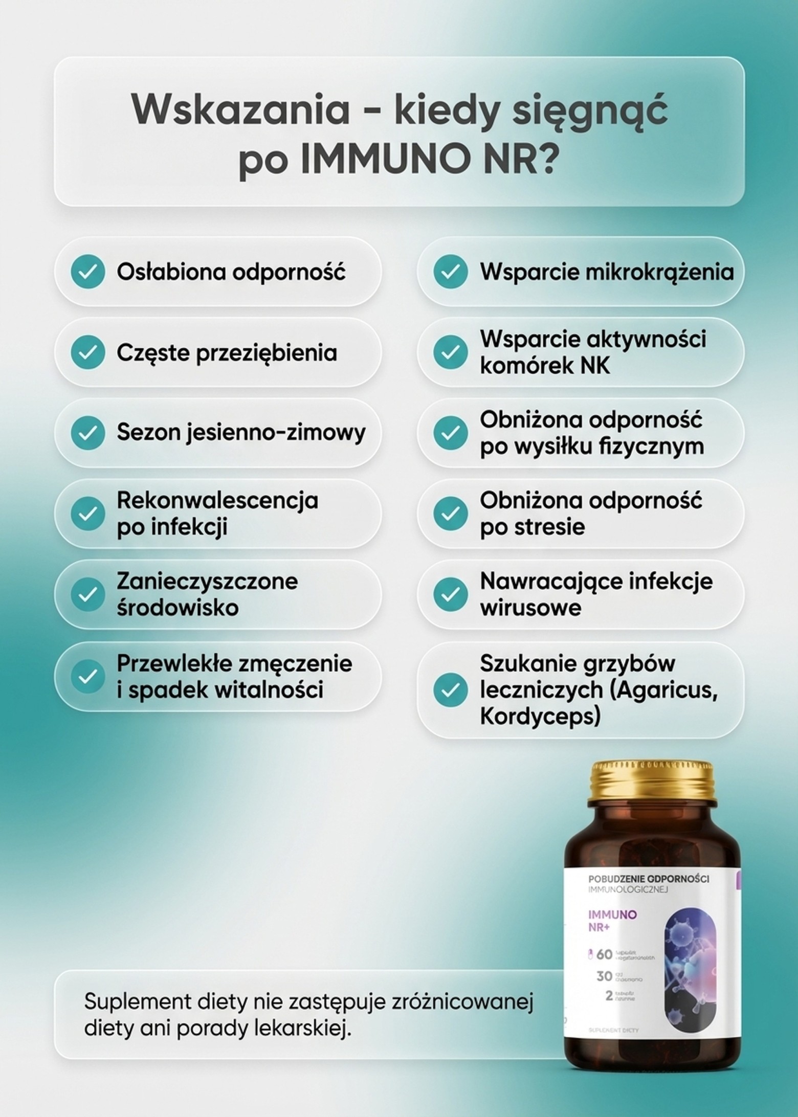 Immuno NR+ - Graviola + Morela + Agaricus na wsparcie odporności