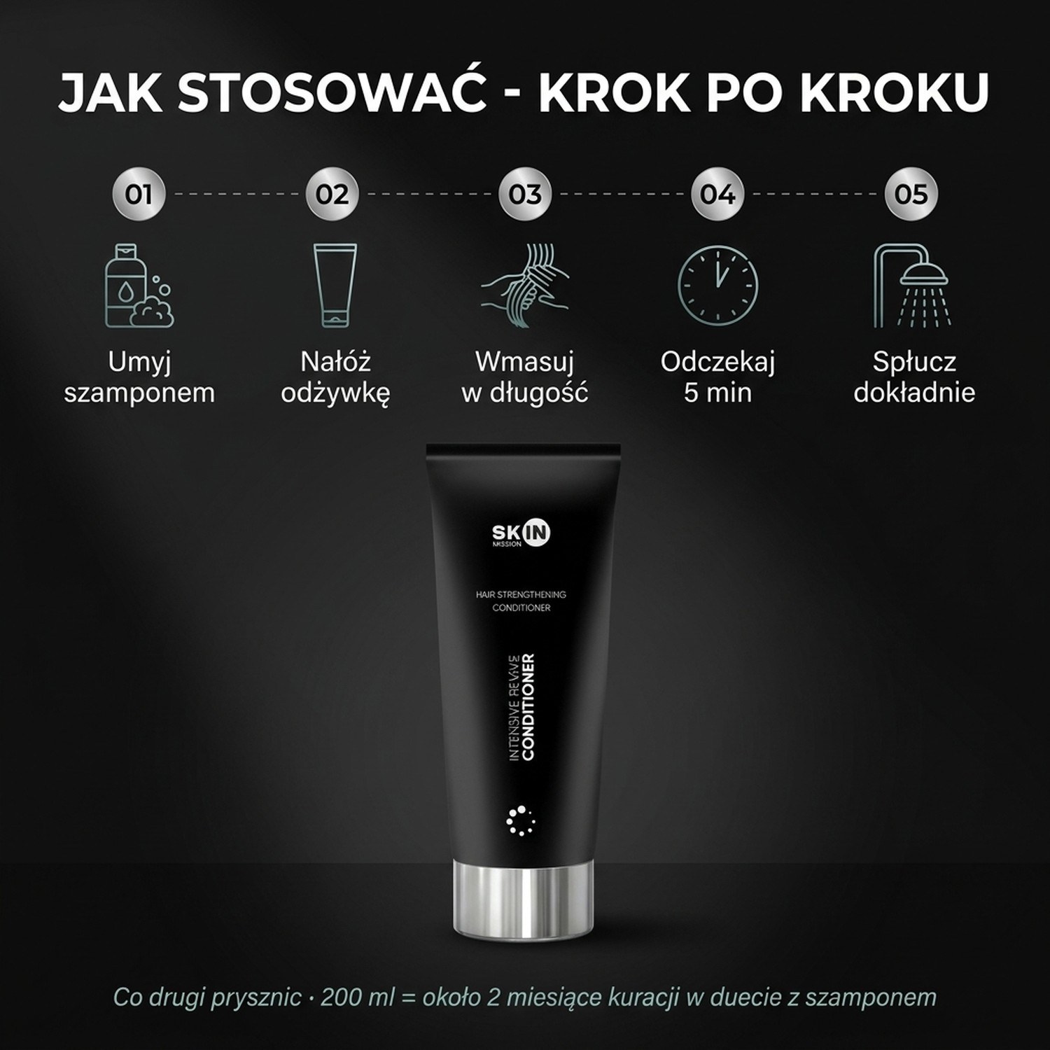 Intensive Revive Conditioner - Revitalizing Conditioner with Skullcap + Sea Buckthorn + Caffeine - Skin Mission