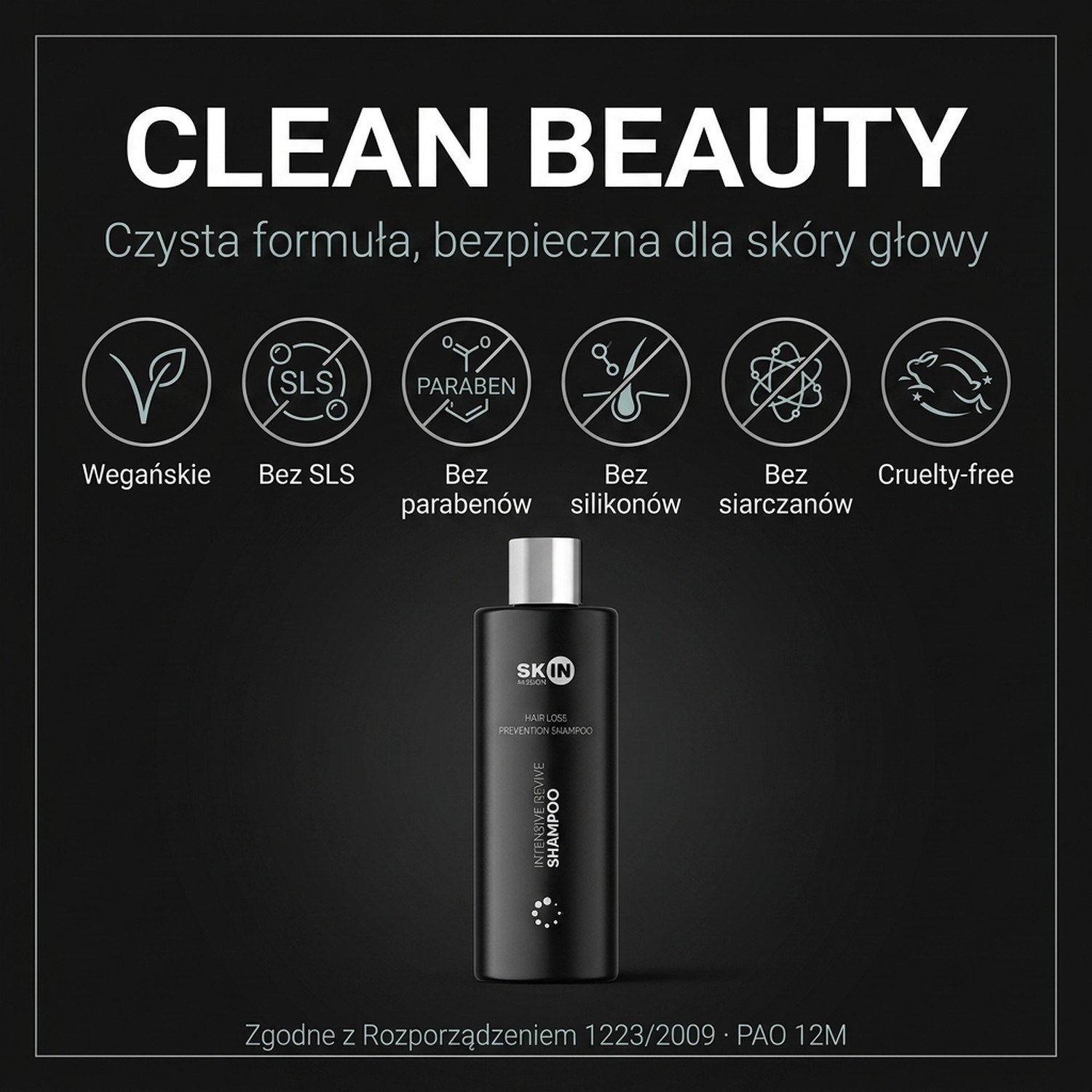 Intensive Revive Shampoo - Revitalizing Shampoo with Baikal Skullcap + Caffeine - Skin Mission