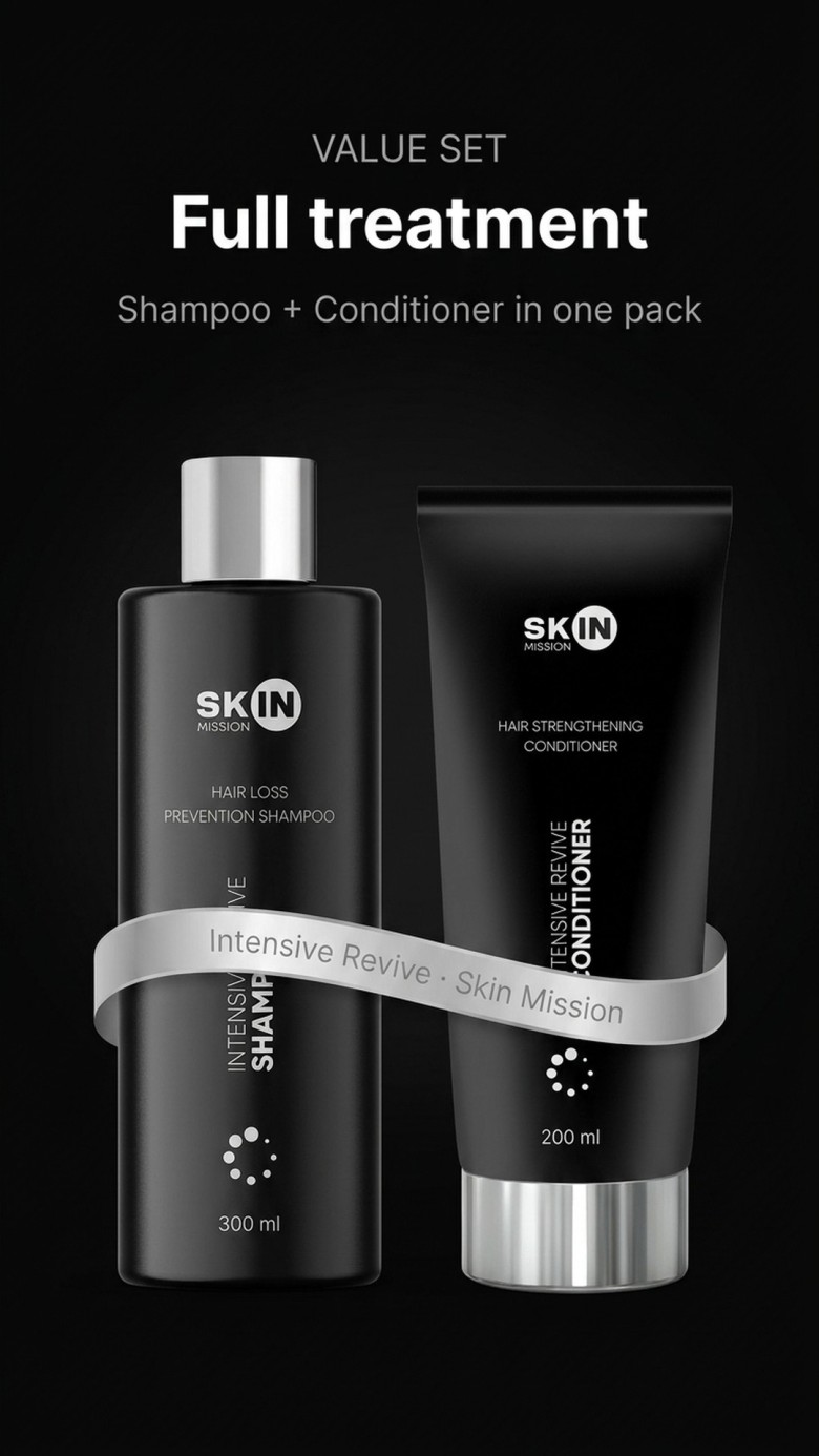 Set: Intensive Revive - Shampoo + Conditioner anti-hair-loss - Skin Mission