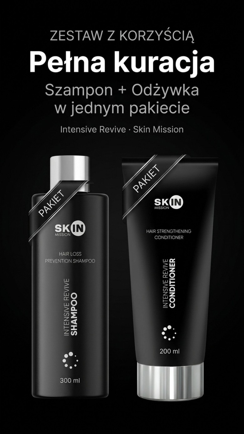 Pakiet: Intensive Revive - Szampon + Odżywka przeciw wypadaniu włosów - Skin Mission