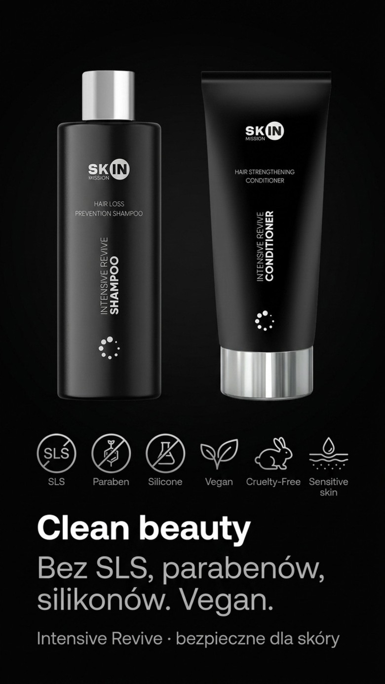 Pakiet: Intensive Revive - Szampon + Odżywka przeciw wypadaniu włosów - Skin Mission