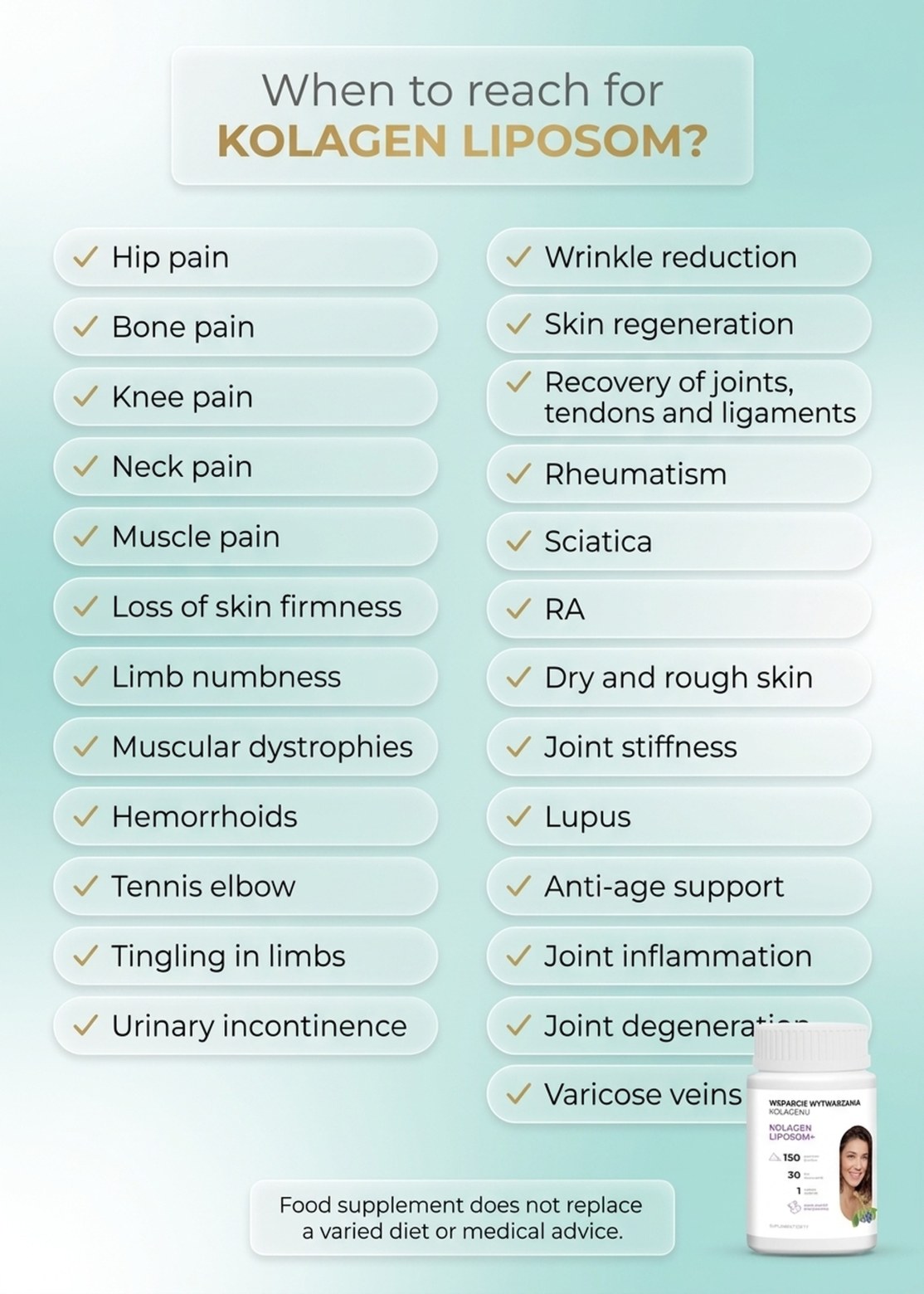 Liposomal Collagen+ with Blueberry Flavor + stirrer