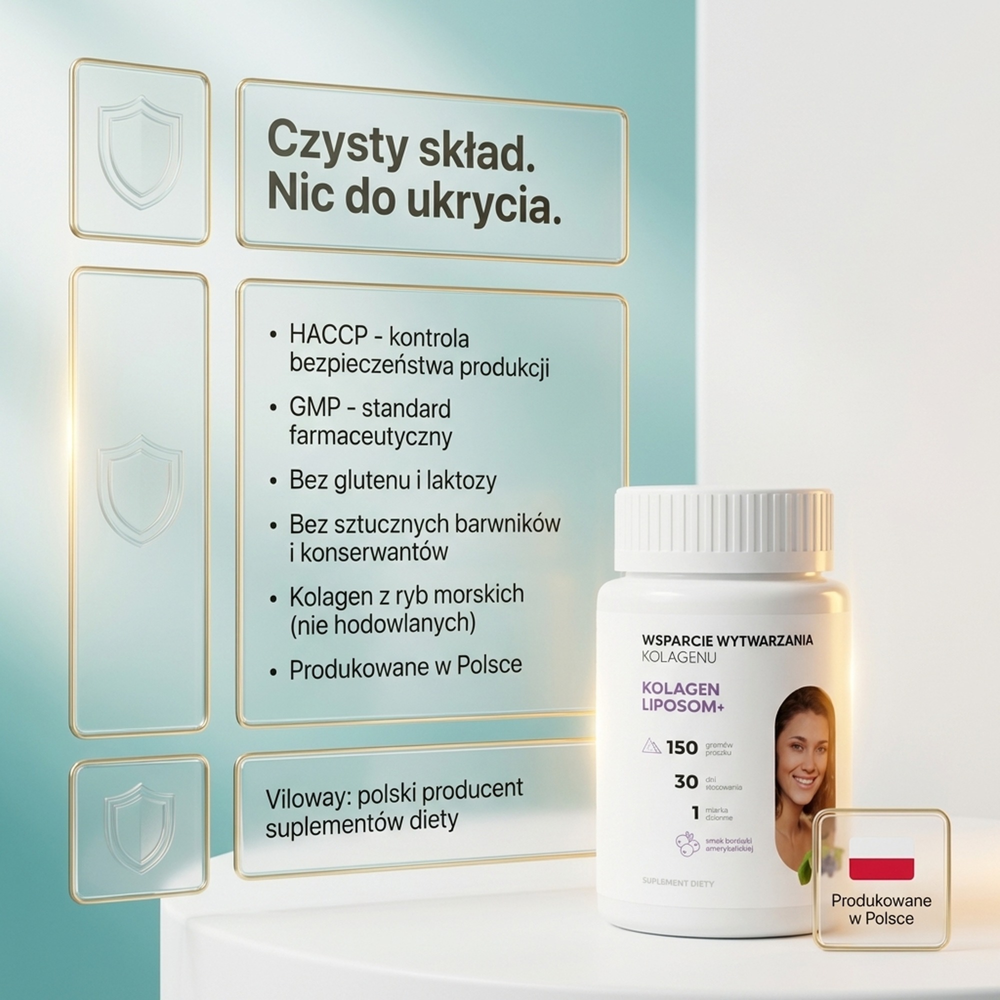 Kolagen Liposom+ Borówka - Kolagen rybi + Hialuron + Centella w liposomach