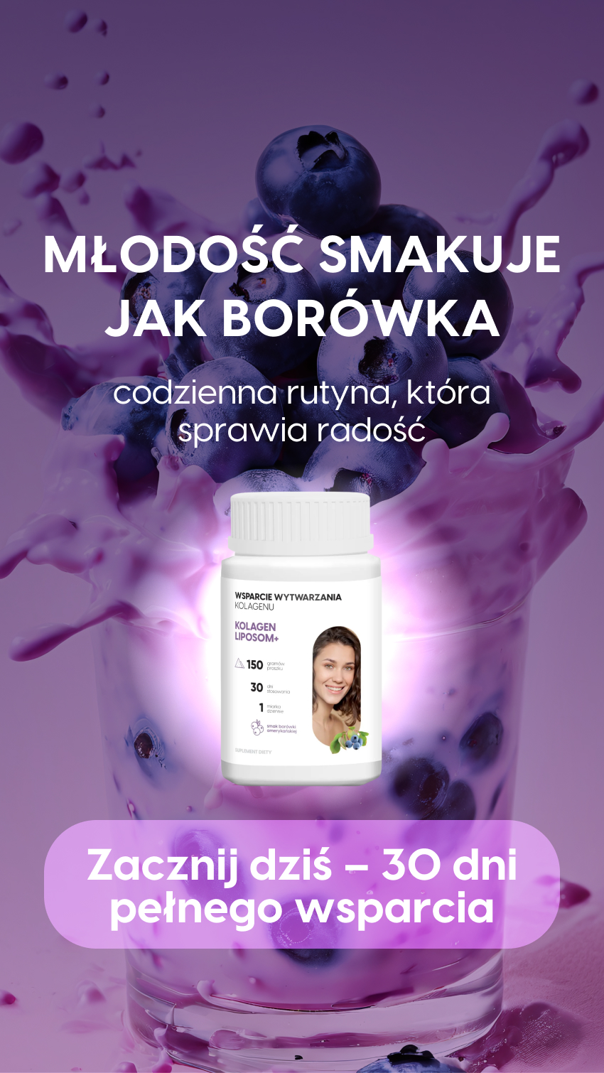 Kolagen Liposom+ borówka + mieszadełko — story 6