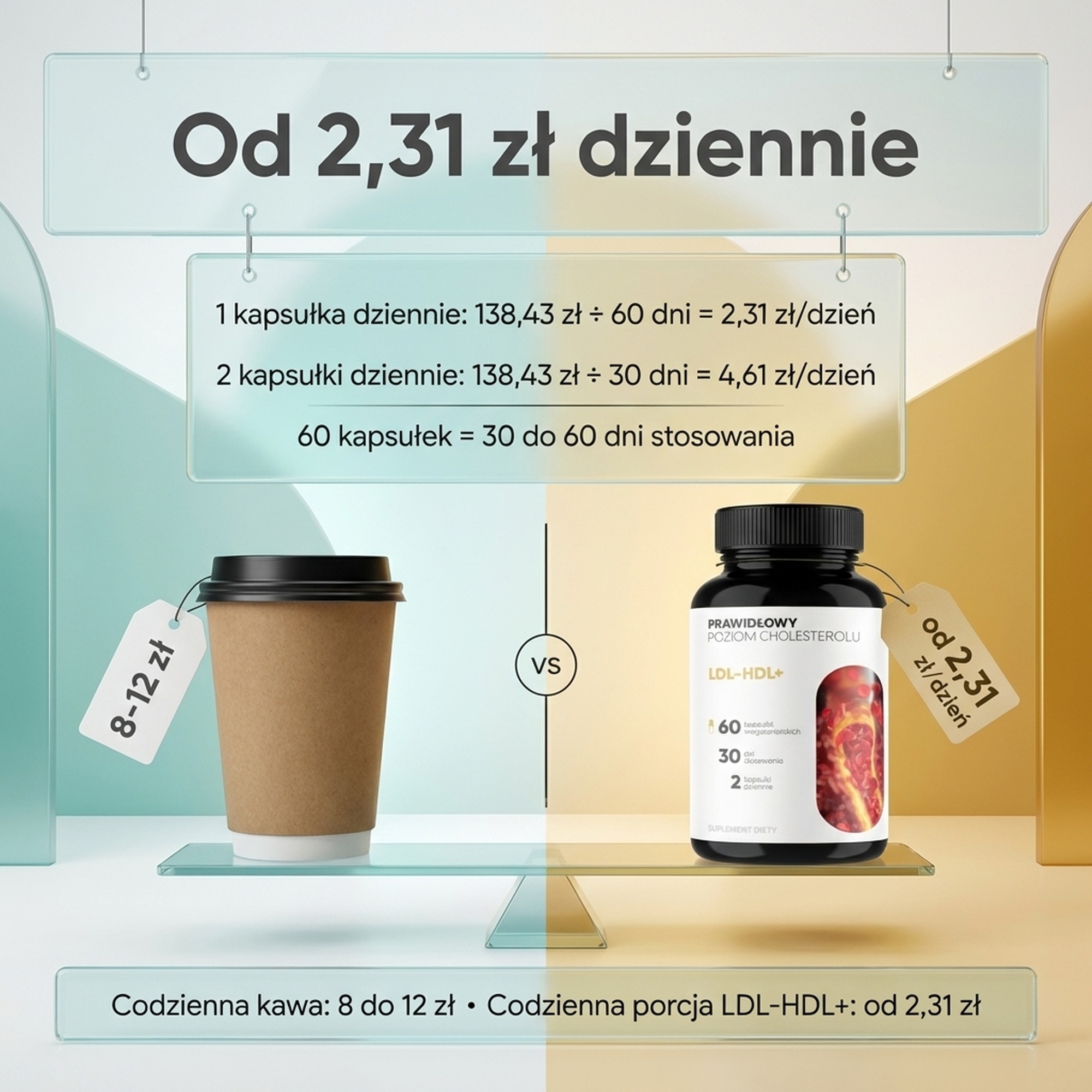 LDL-HDL+ - Drzewo oliwne + Balsamowiec + Amla na prawidłowy cholesterol