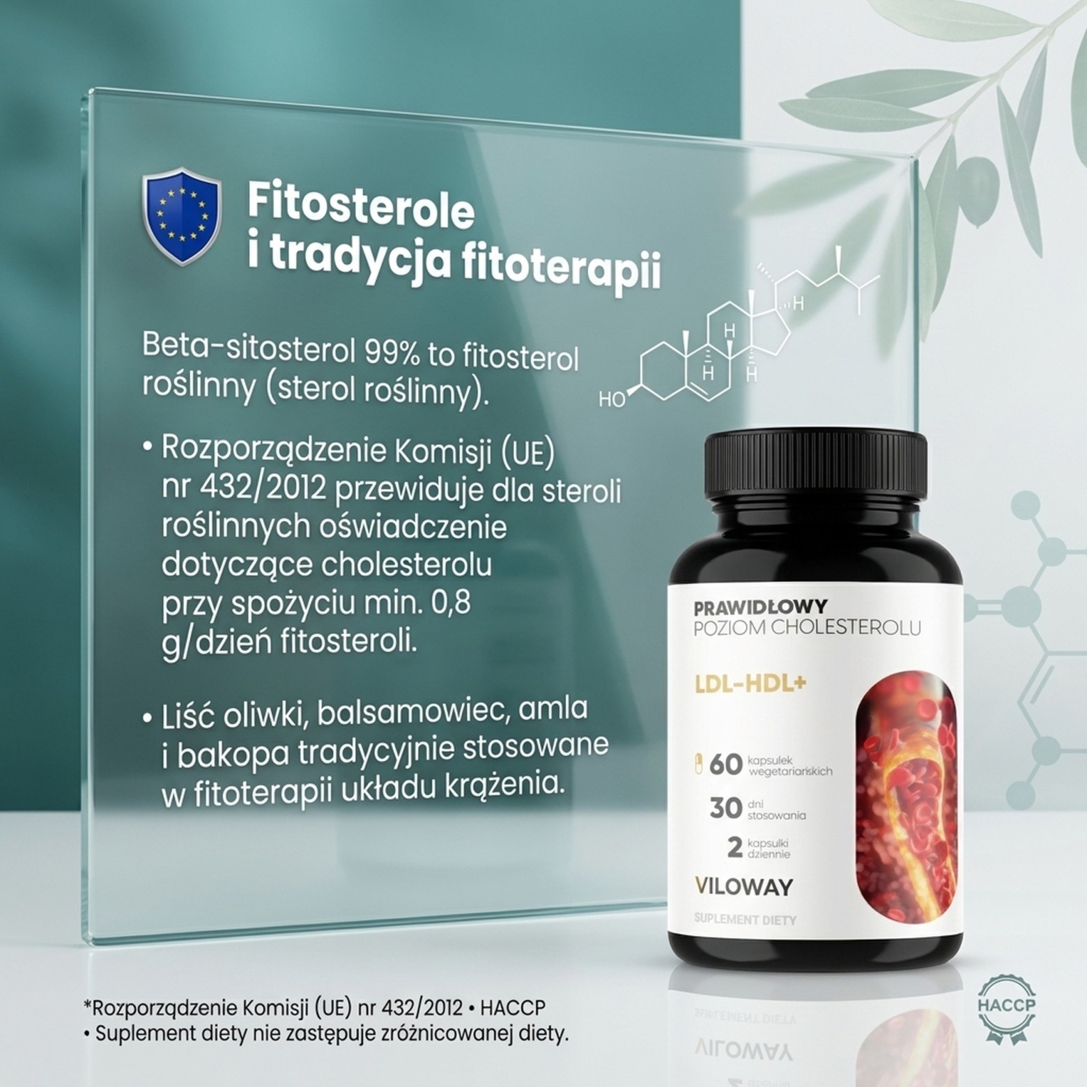 LDL-HDL+ - Drzewo oliwne + Balsamowiec + Amla na prawidłowy cholesterol