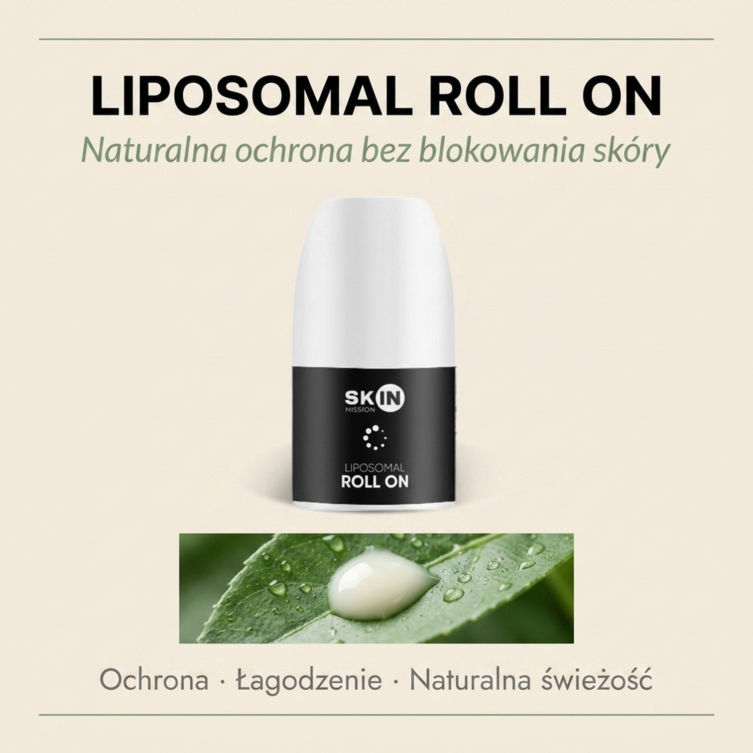 Liposomal Roll On - 16 Plant Extracts + Zinc - Aluminium-free Deodorant | Skin Mission