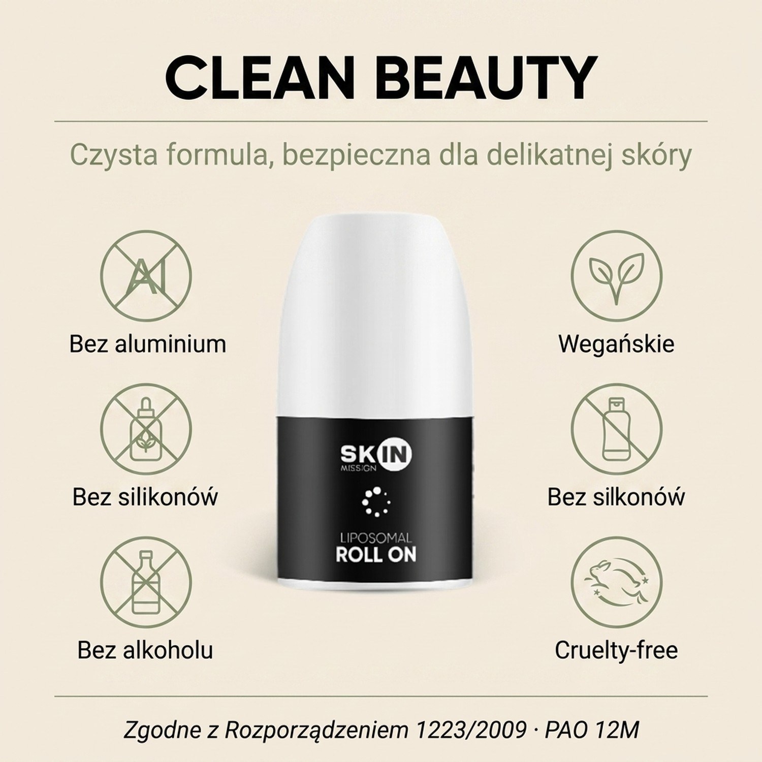 Liposomal Roll On - 16 Plant Extracts + Zinc - Aluminium-free Deodorant | Skin Mission