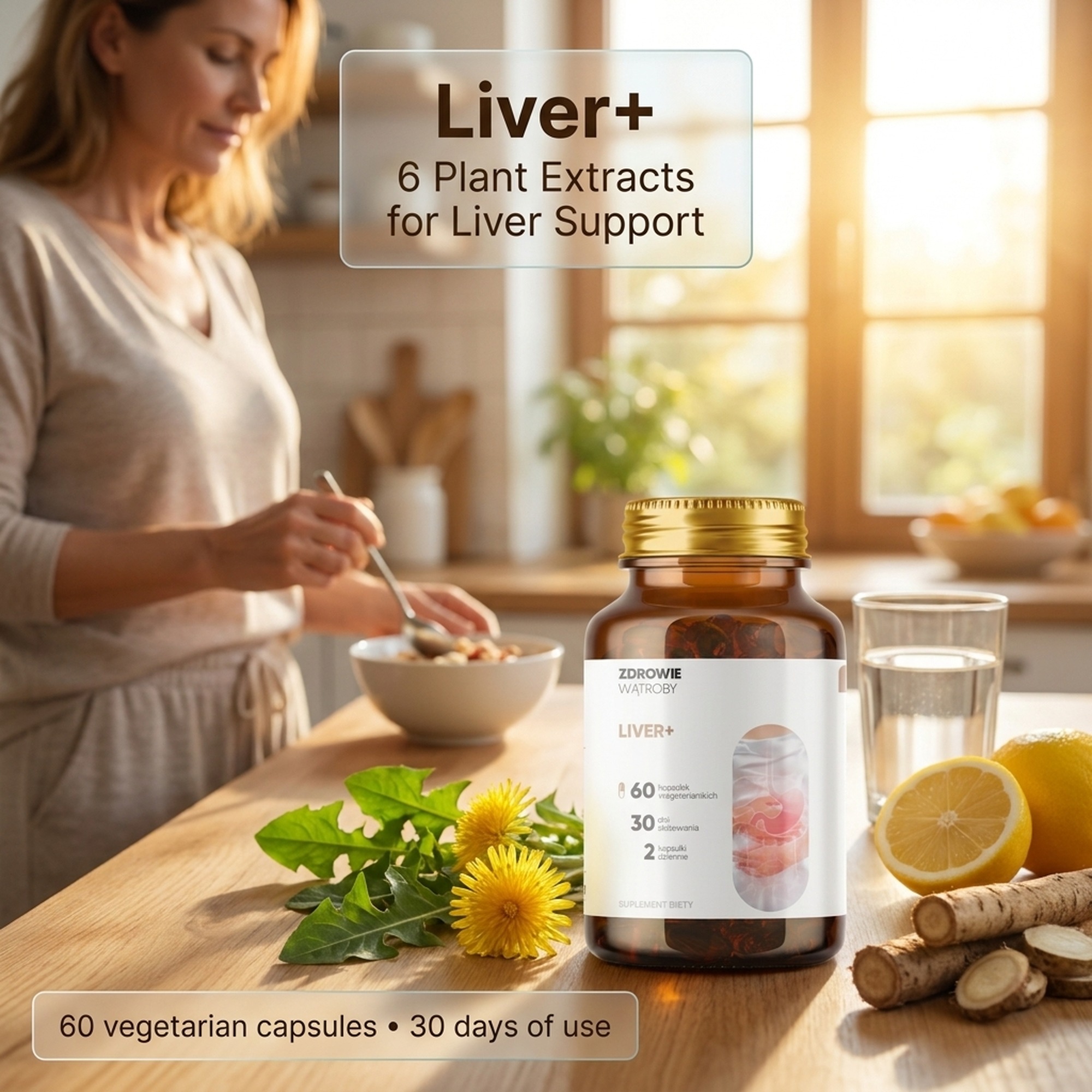 Liver+ - Dandelion + Kutki + Burdock for Liver Support