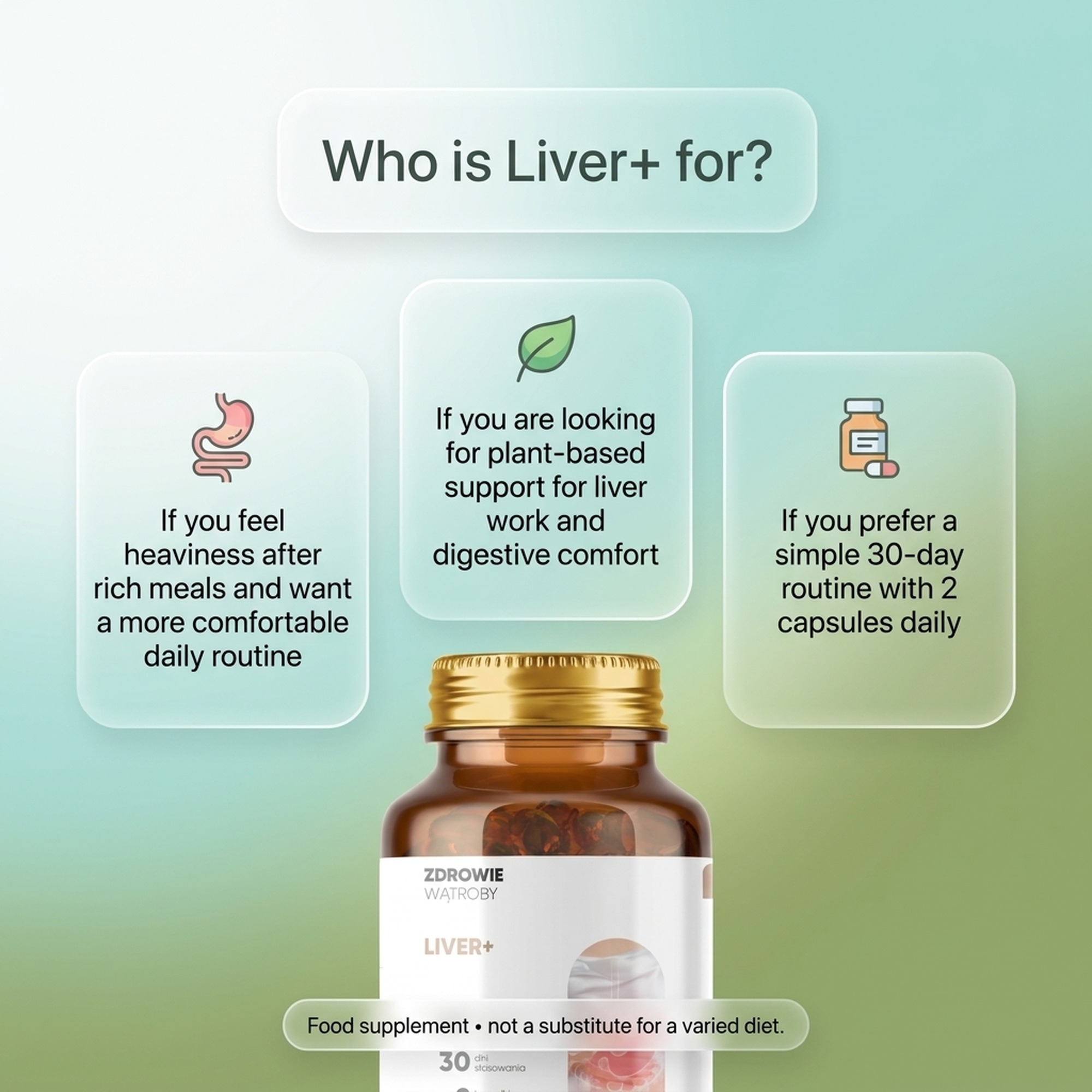 Liver+ - Dandelion + Kutki + Burdock for Liver Support