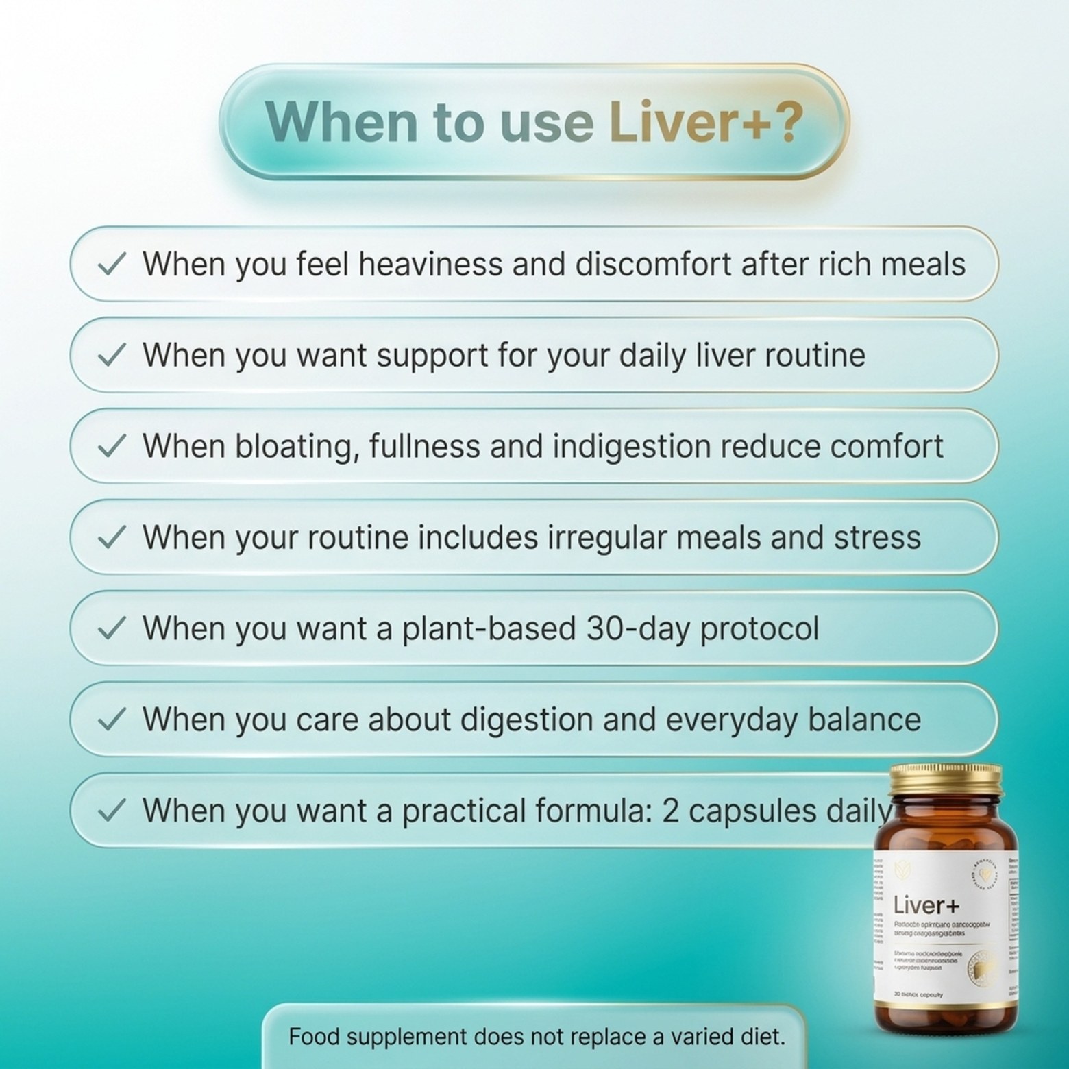 Liver+ - Dandelion + Kutki + Burdock for Liver Support