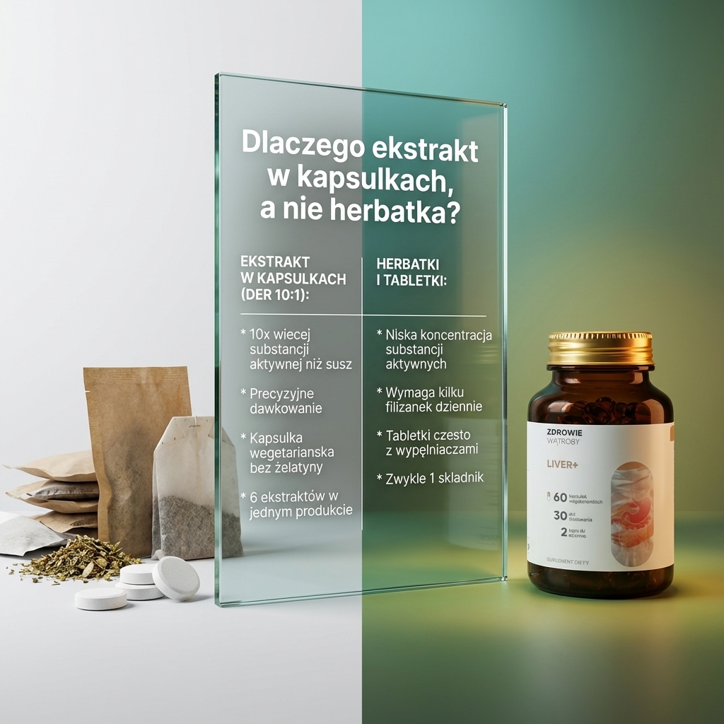 Liver+ - Mniszek + Katuka + Łopian na wsparcie wątroby