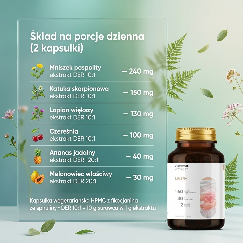 Składniki aktywne Liver+
