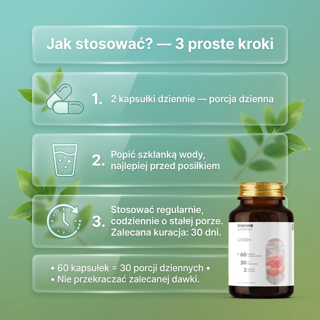 Liver+ - Mniszek + Katuka + Łopian na wsparcie wątroby