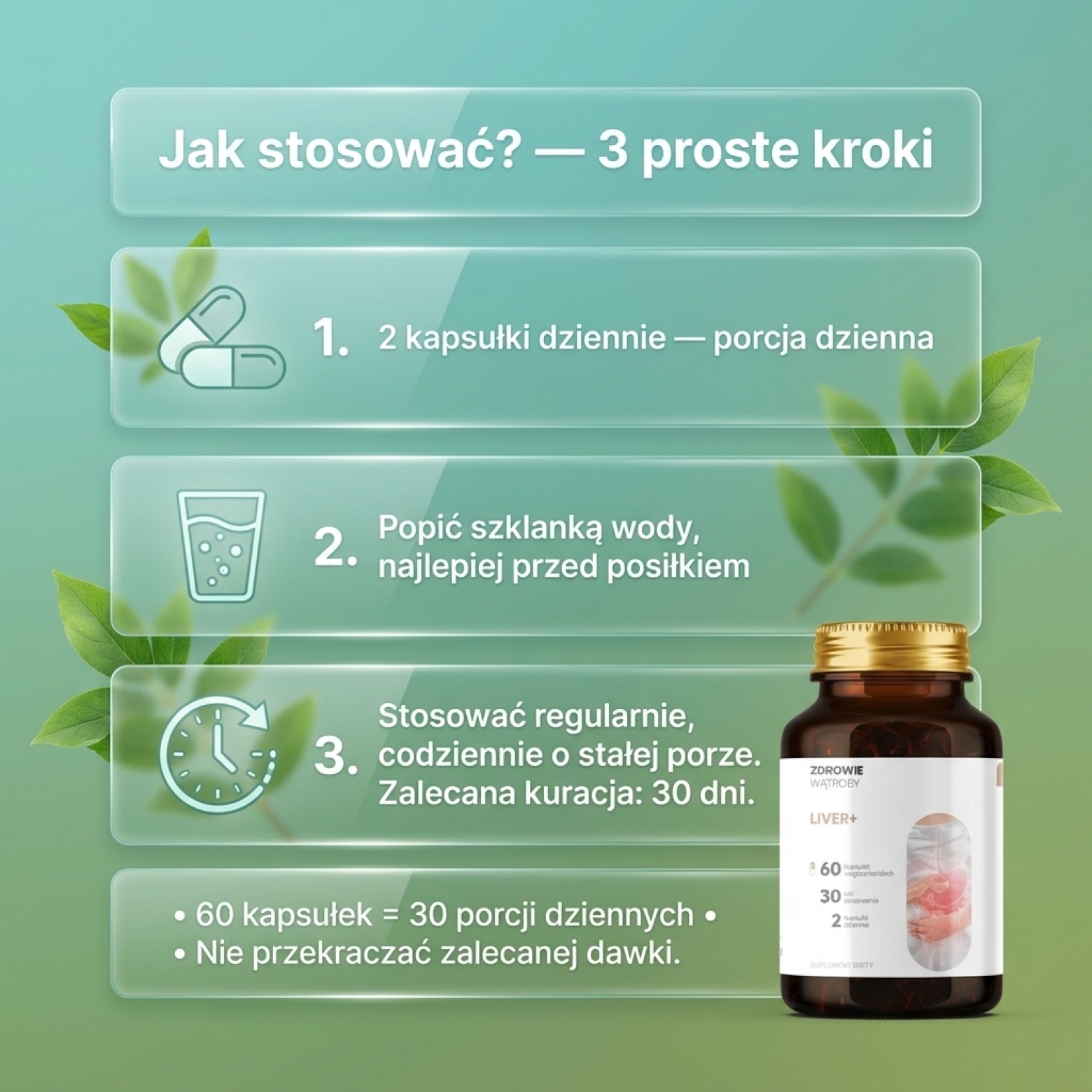 Liver+ - Mniszek + Katuka + Łopian na wsparcie wątroby