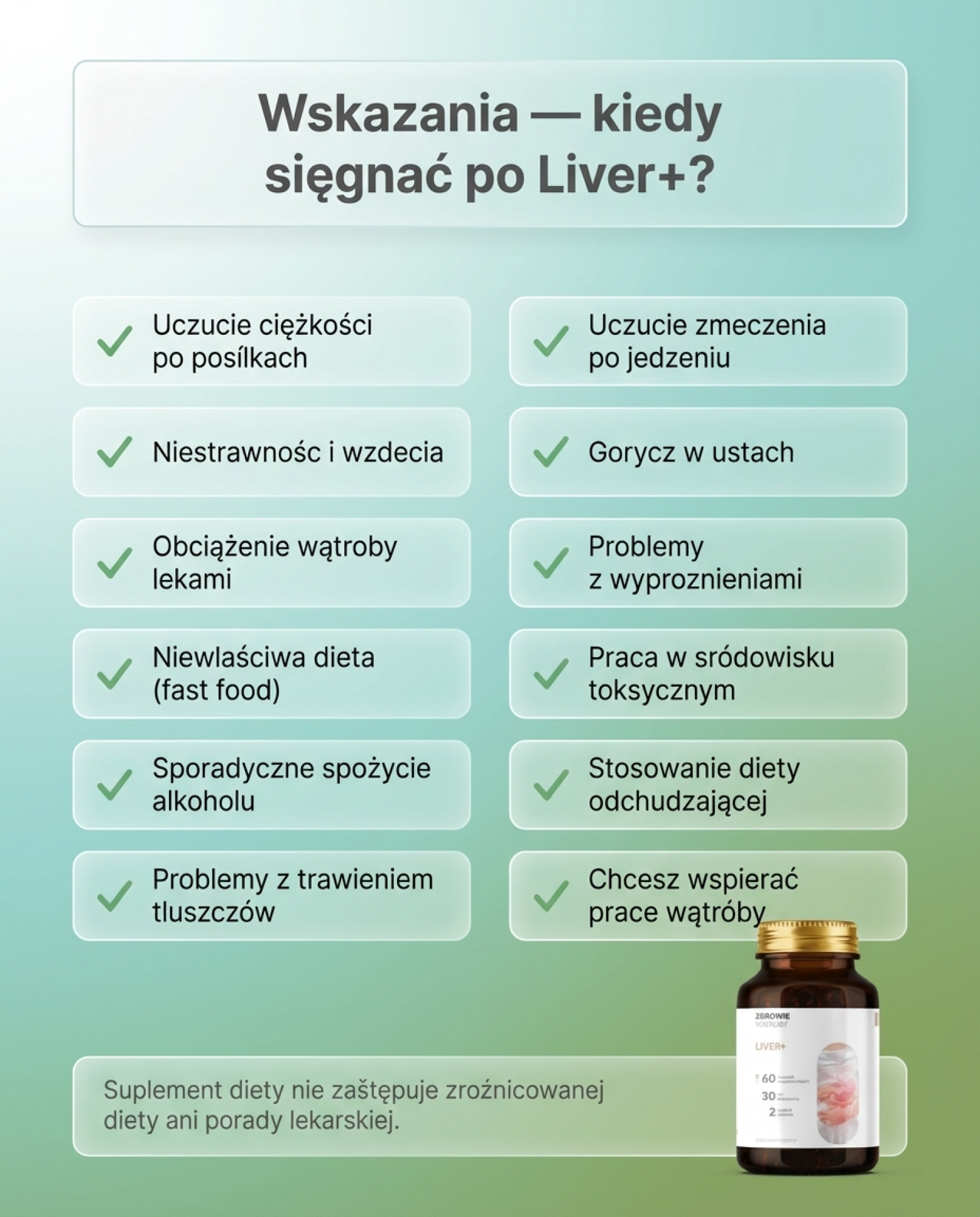 Liver+ - Mniszek + Katuka + Łopian na wsparcie wątroby