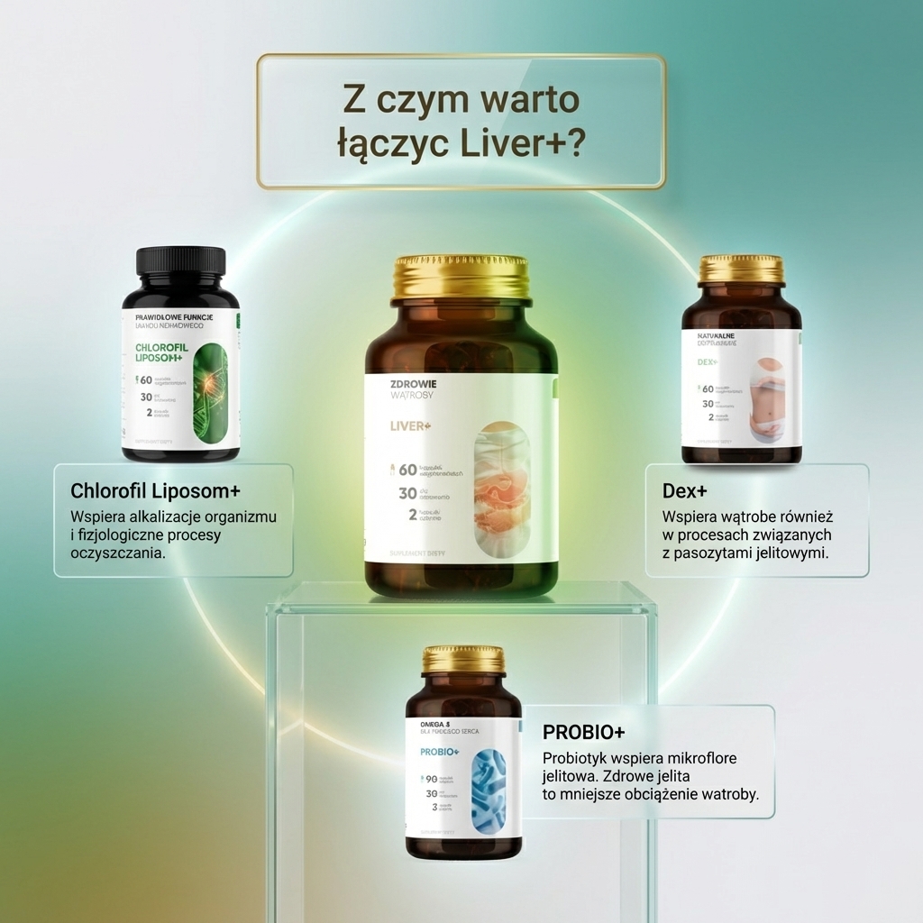 Liver+ - Mniszek + Katuka + Łopian na wsparcie wątroby