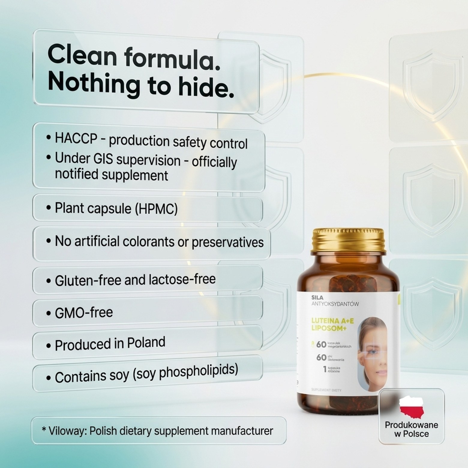 Luteina A + E Liposom+ - Lutein + Zeaxanthin + Vitamin E for Eye Support