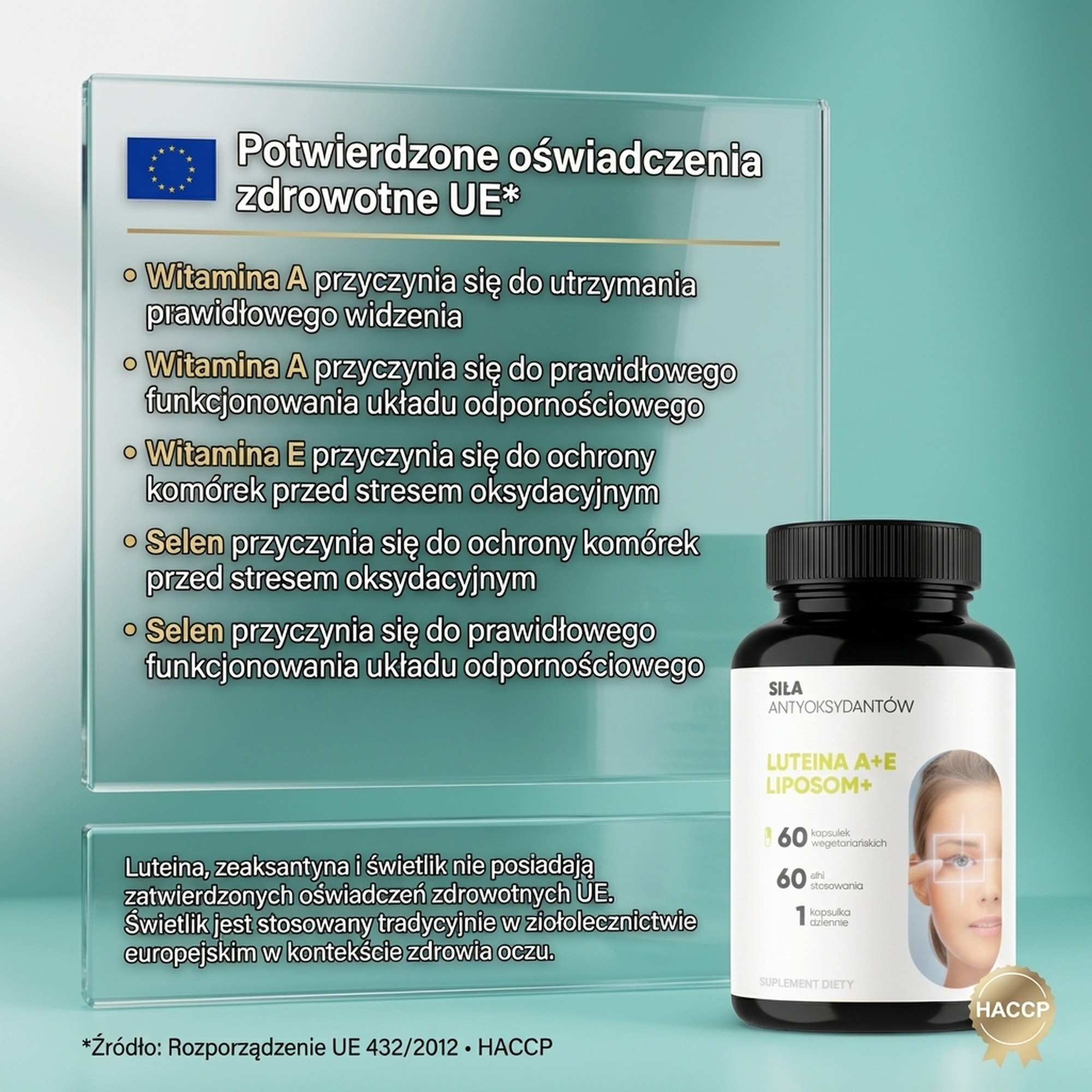 Luteina A + E Liposom+ - Luteina + Zeaksantyna + Witamina E na zdrowy wzrok