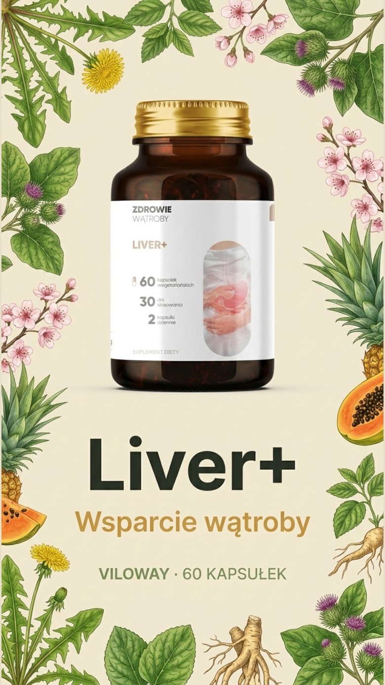 Liver+ - Mniszek + Katuka + Łopian na wsparcie wątroby