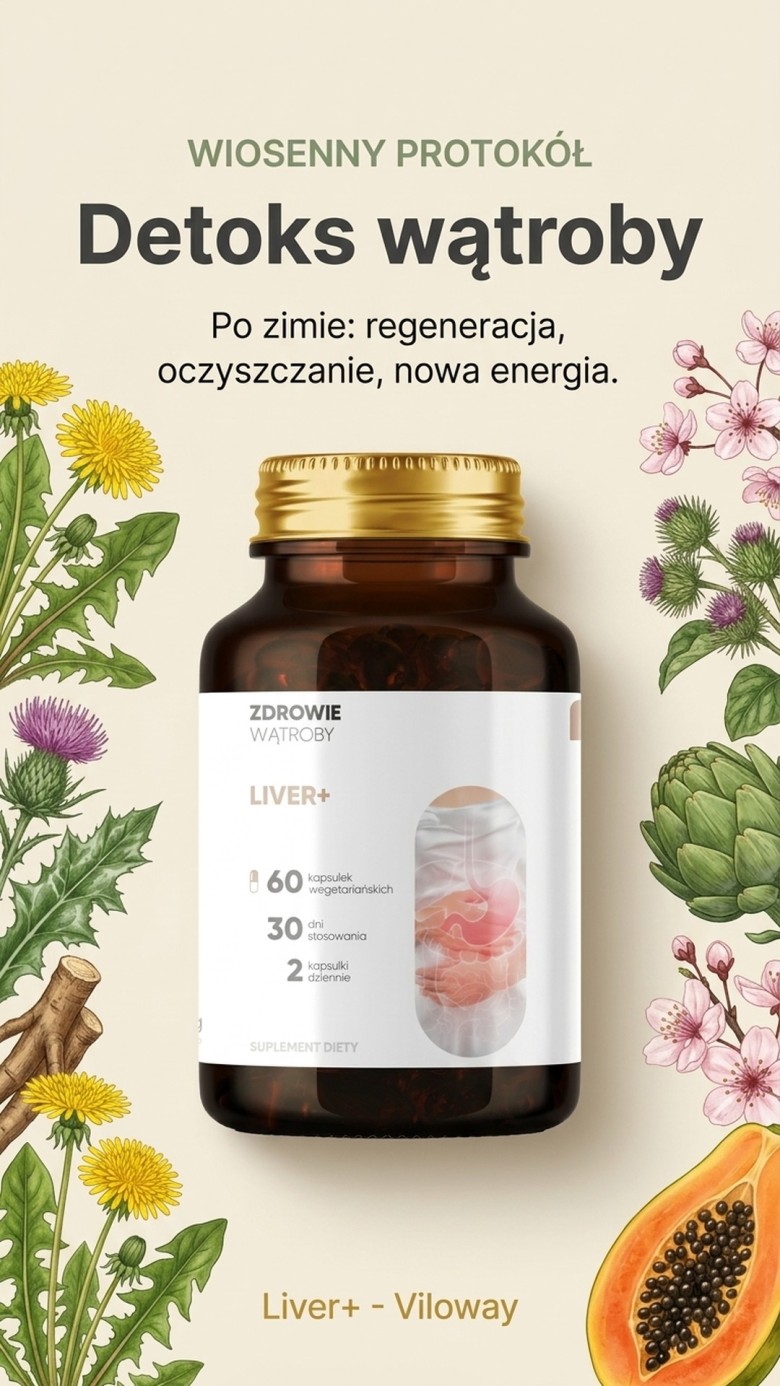 Liver+ - Mniszek + Katuka + Łopian na wsparcie wątroby