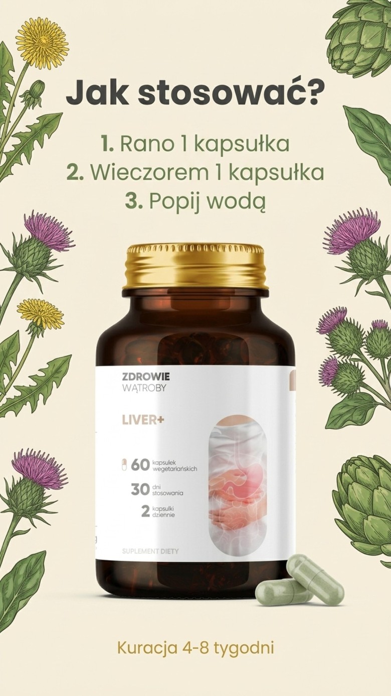 Liver+ - Mniszek + Katuka + Łopian na wsparcie wątroby