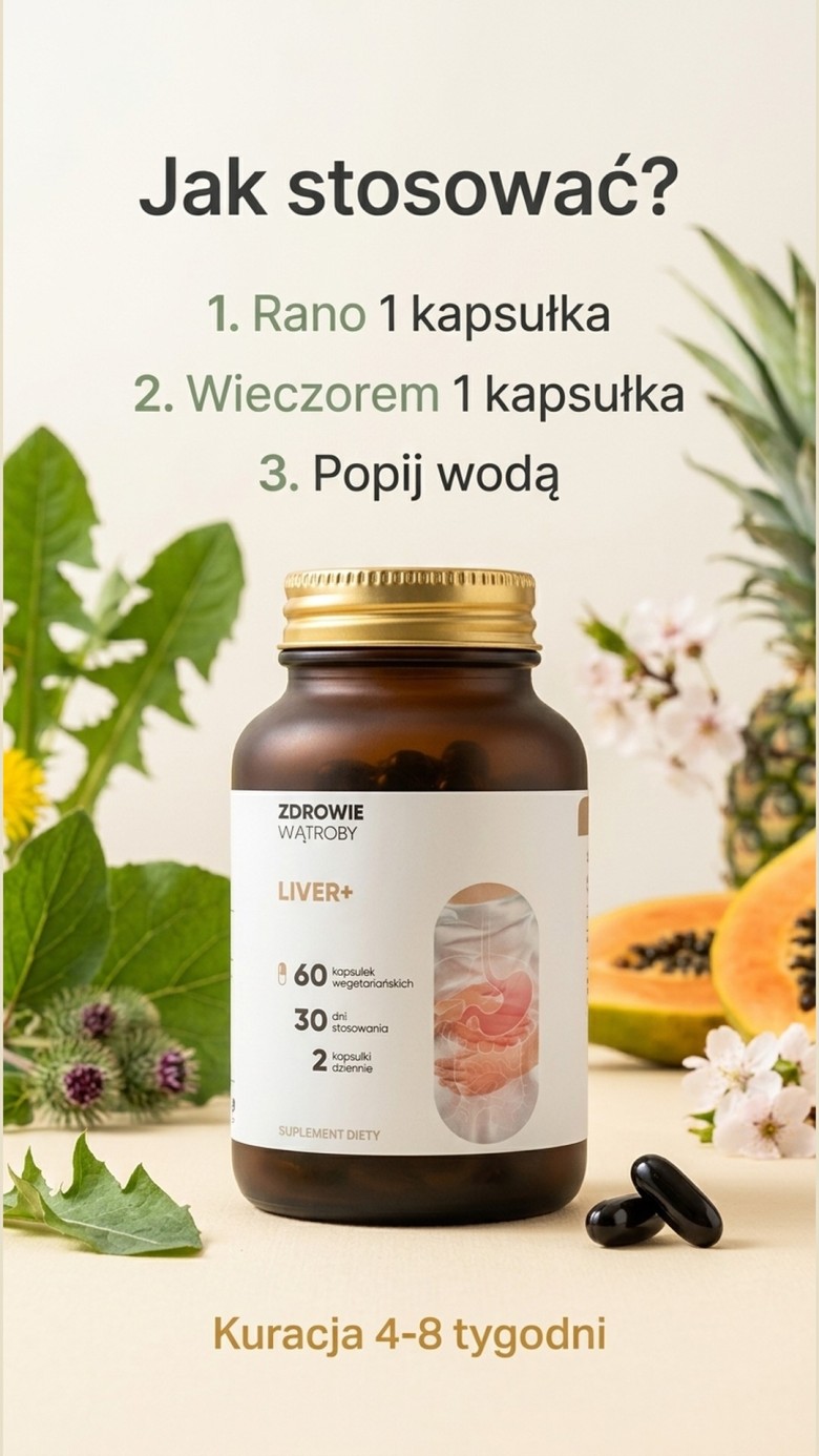 Liver+ - Mniszek + Katuka + Łopian na wsparcie wątroby