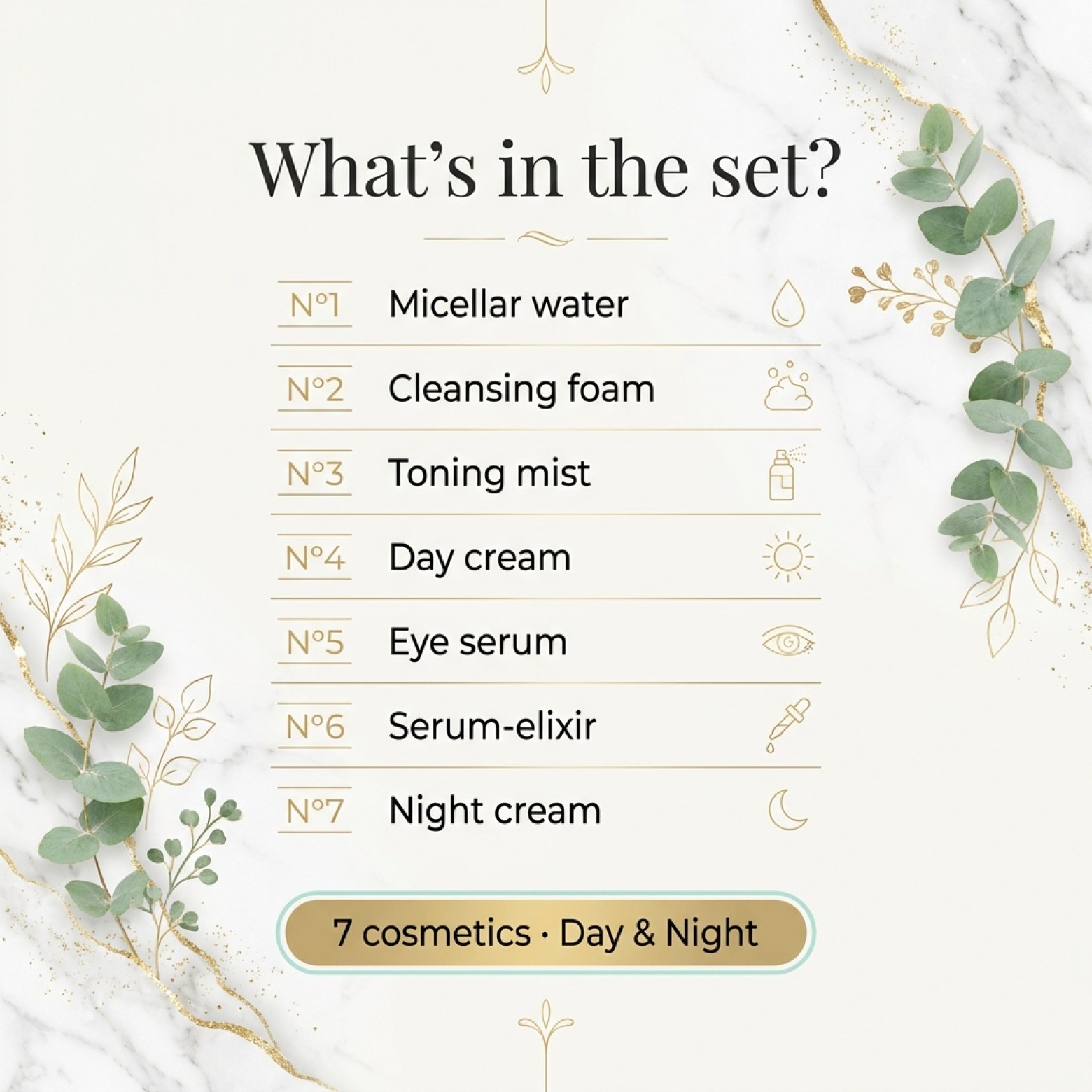 Ingredients in Set: LUOVI Touch Complete - Morning + Night - Day and Night skincare ritual
