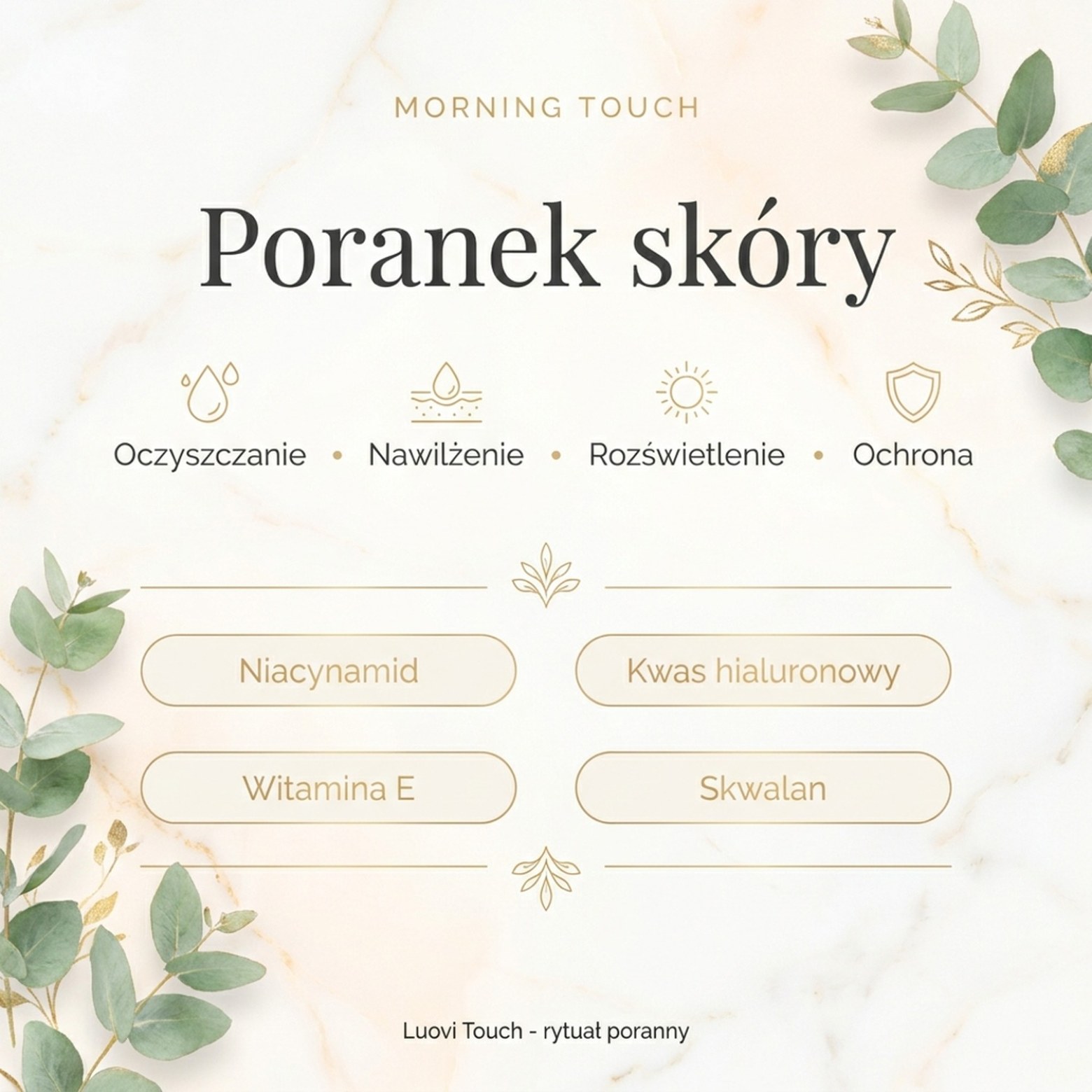 Pakiet: LUOVI Touch Komplet - Morning + Night - Poranny i wieczorny rytuał pielęgnacyjny