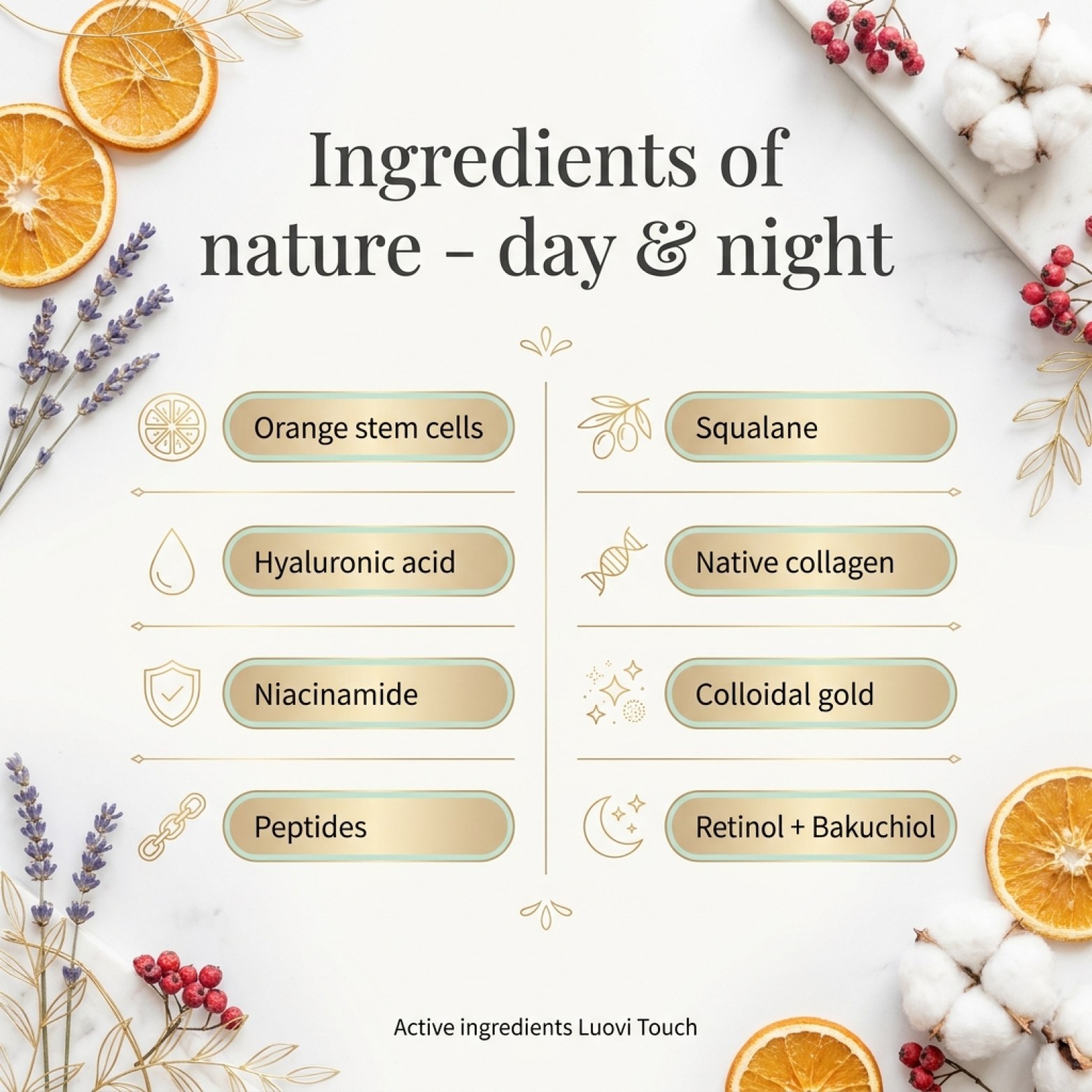 Set: LUOVI Touch Complete - Morning + Night - Day and Night skincare ritual