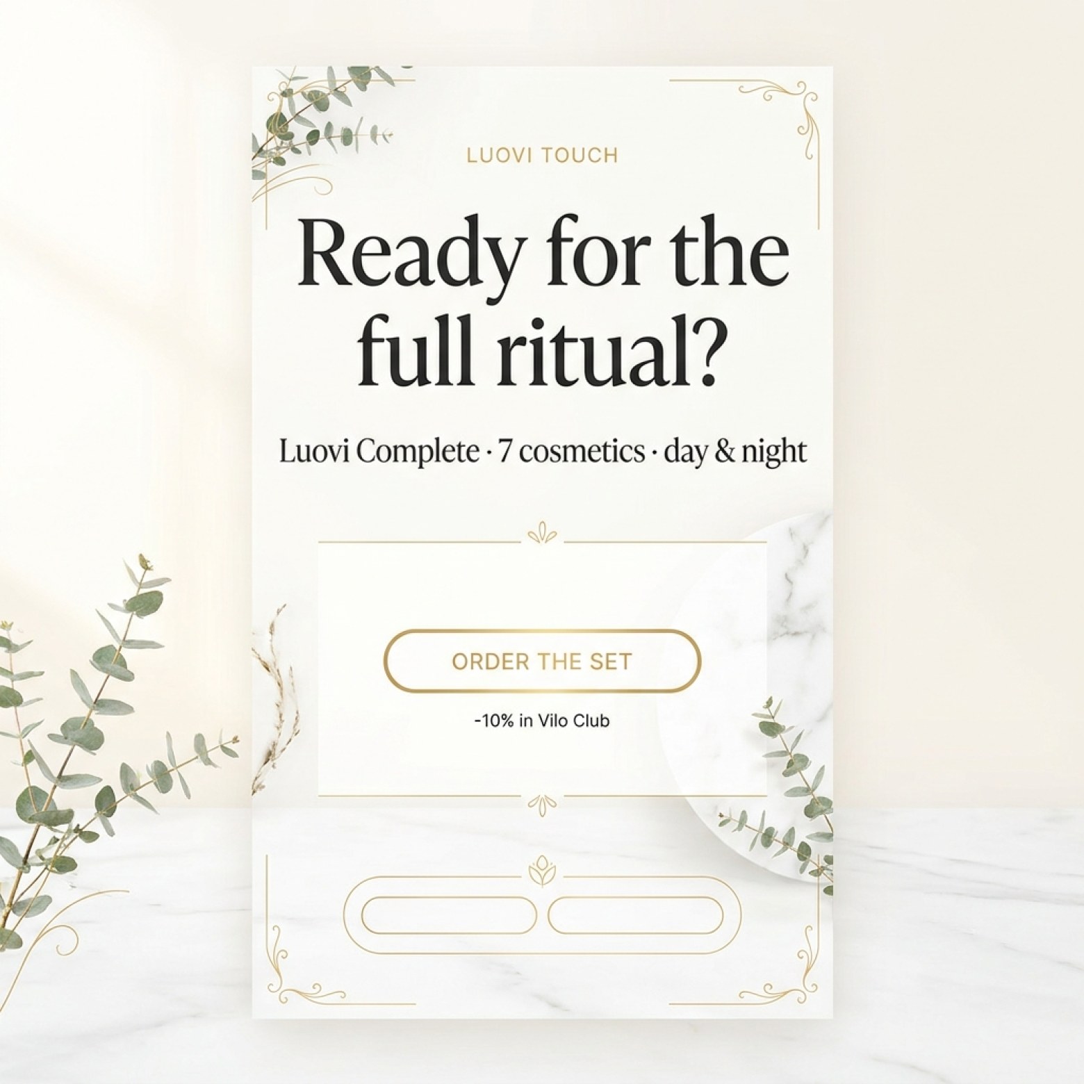 Set: LUOVI Touch Complete - Morning + Night - Day and Night skincare ritual
