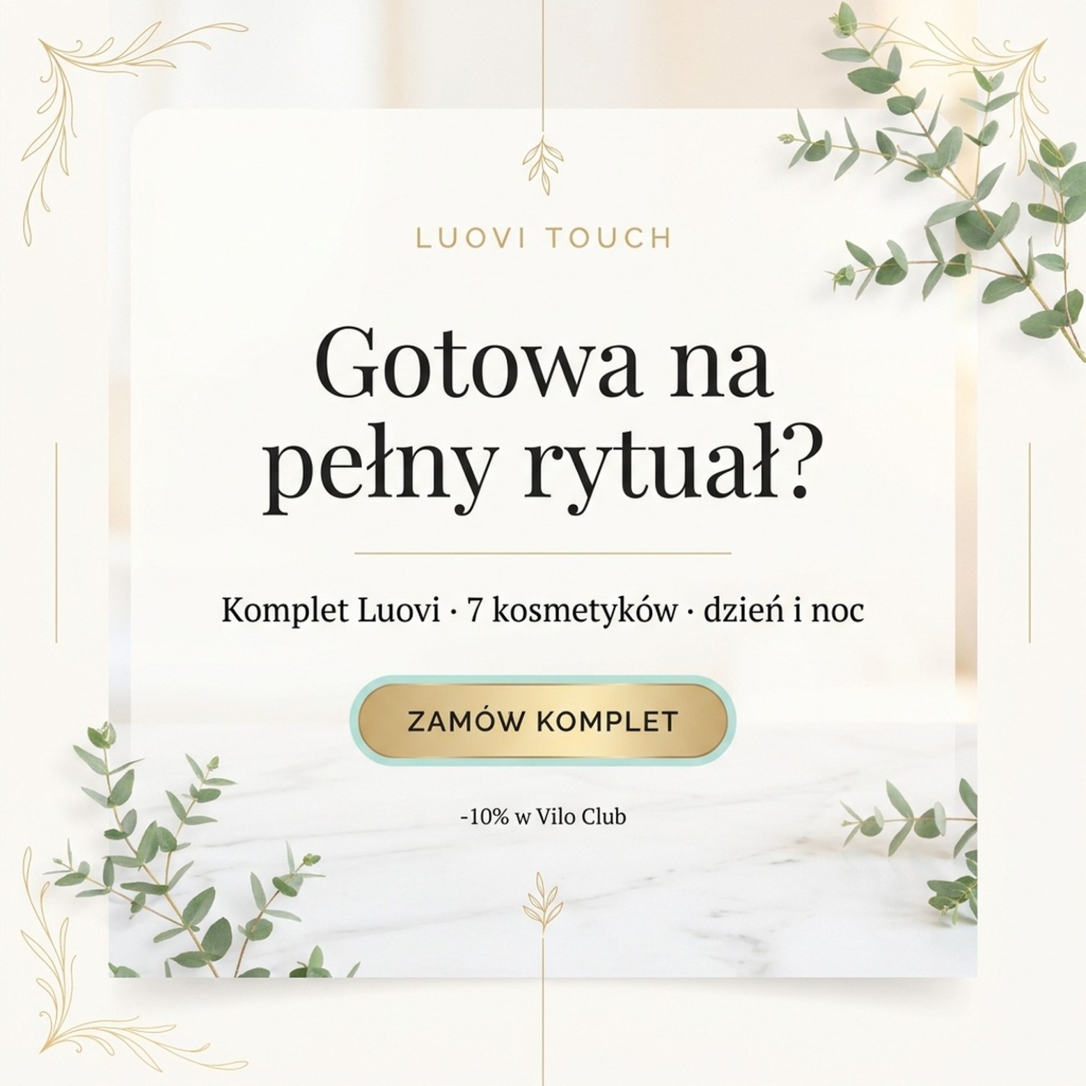 Pakiet: LUOVI Touch Komplet - Morning + Night - Poranny i wieczorny rytuał pielęgnacyjny