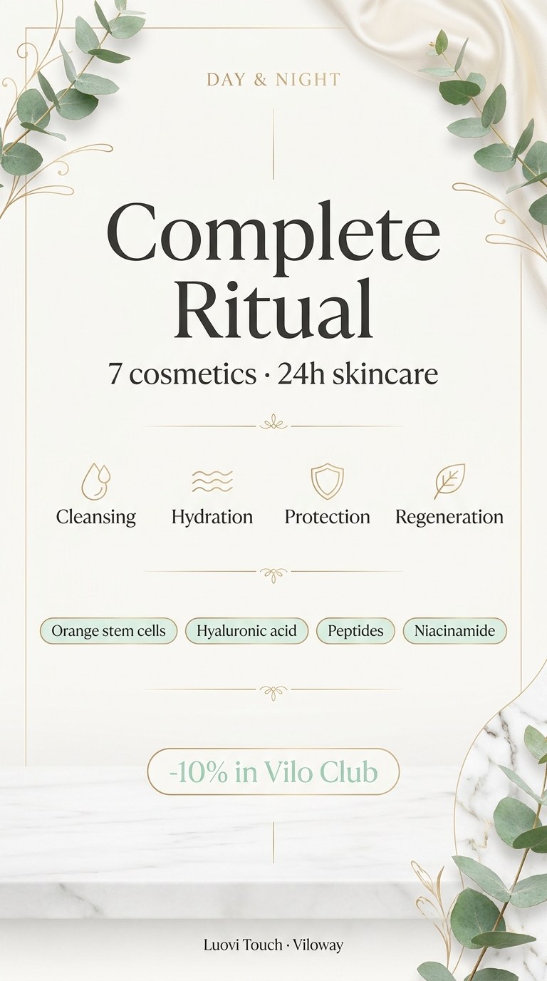 Set: LUOVI Touch Complete - Morning + Night - Day and Night skincare ritual — story 1