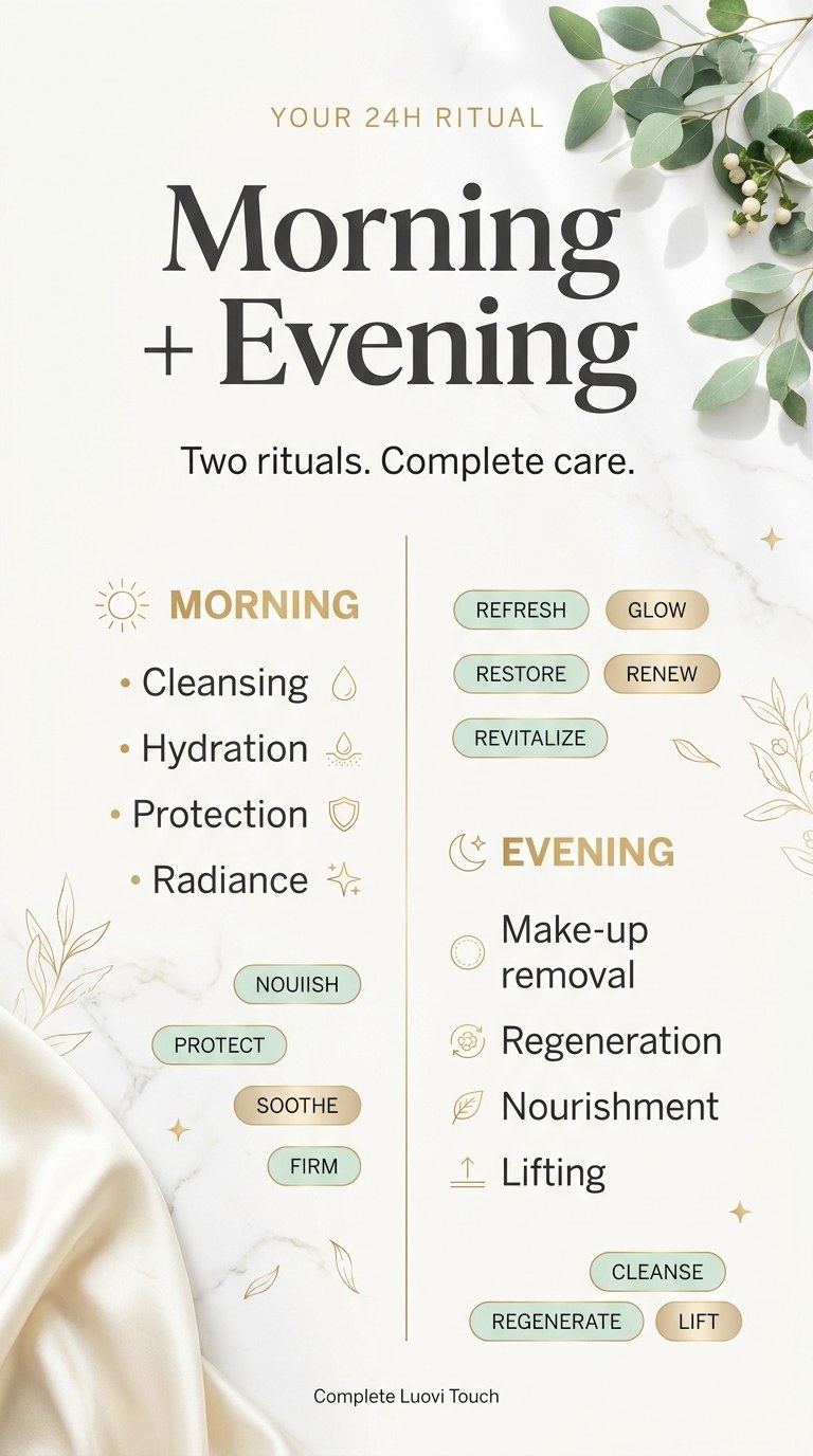 Set: LUOVI Touch Complete - Morning + Night - Day and Night skincare ritual — story 2