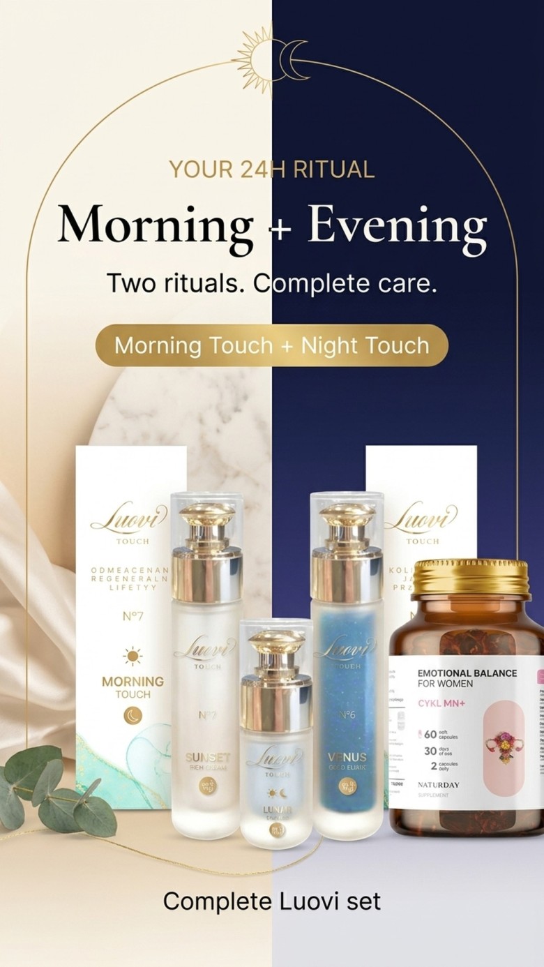Set: LUOVI Touch Complete - Morning + Night - Day and Night skincare ritual