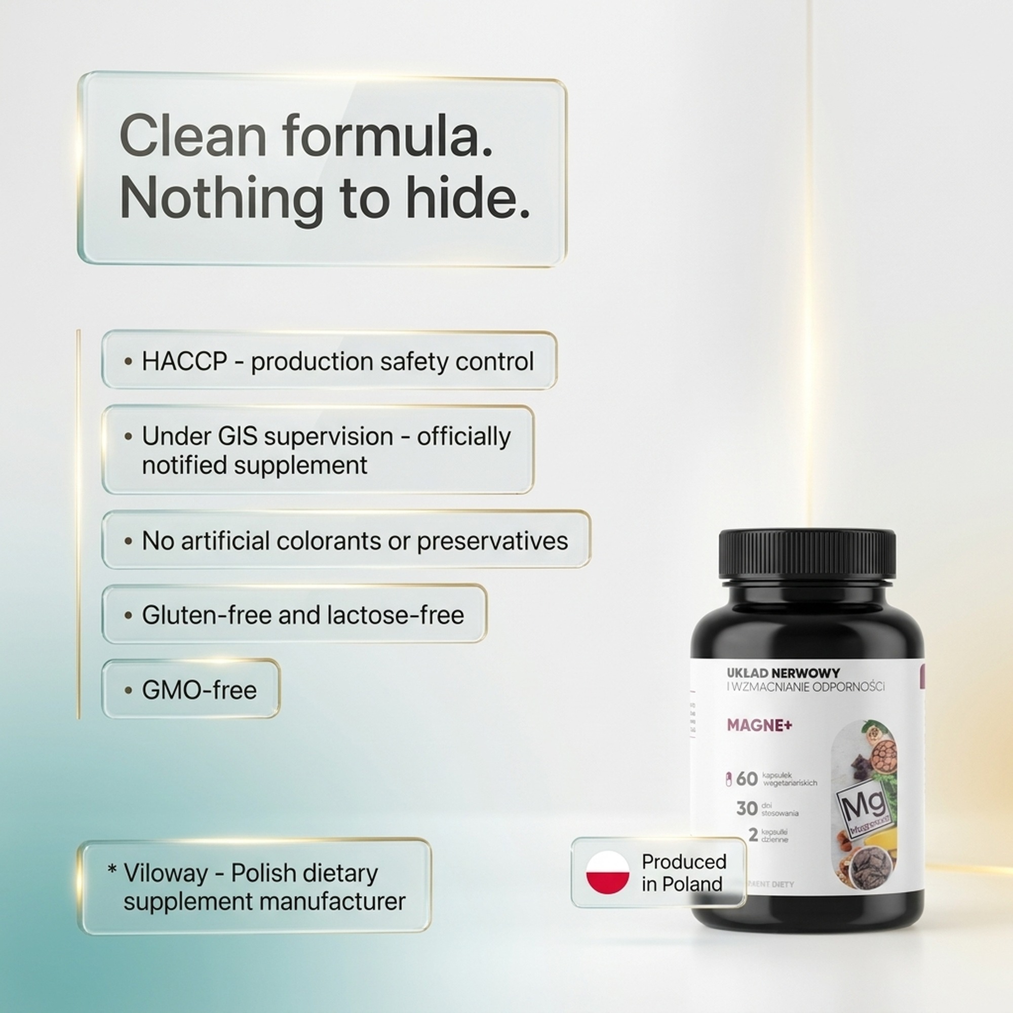 Magne+ - 3 Forms of Magnesium (Malate + Diglycinate + Carbonate) + Vitamin B6 + Zinc