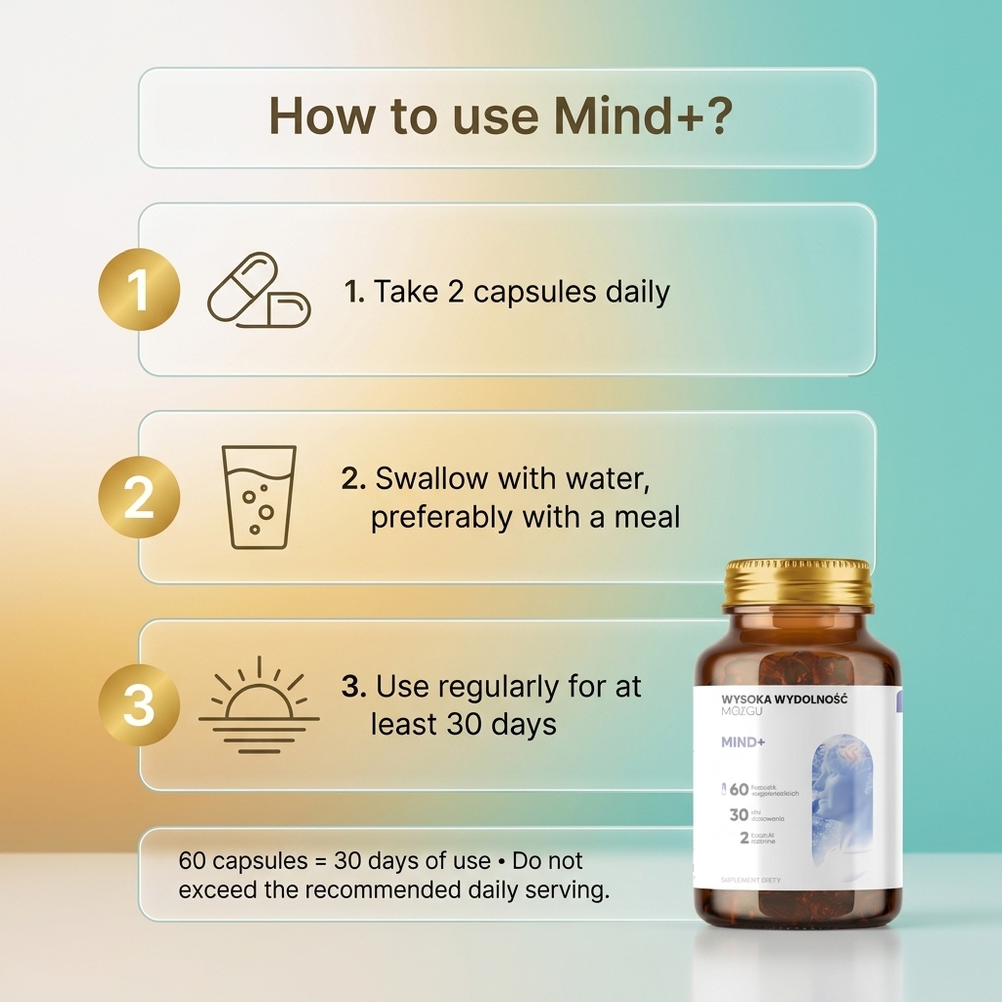 Mind+ - Holy Basil + Polygala + Ginkgo for Memory and Focus