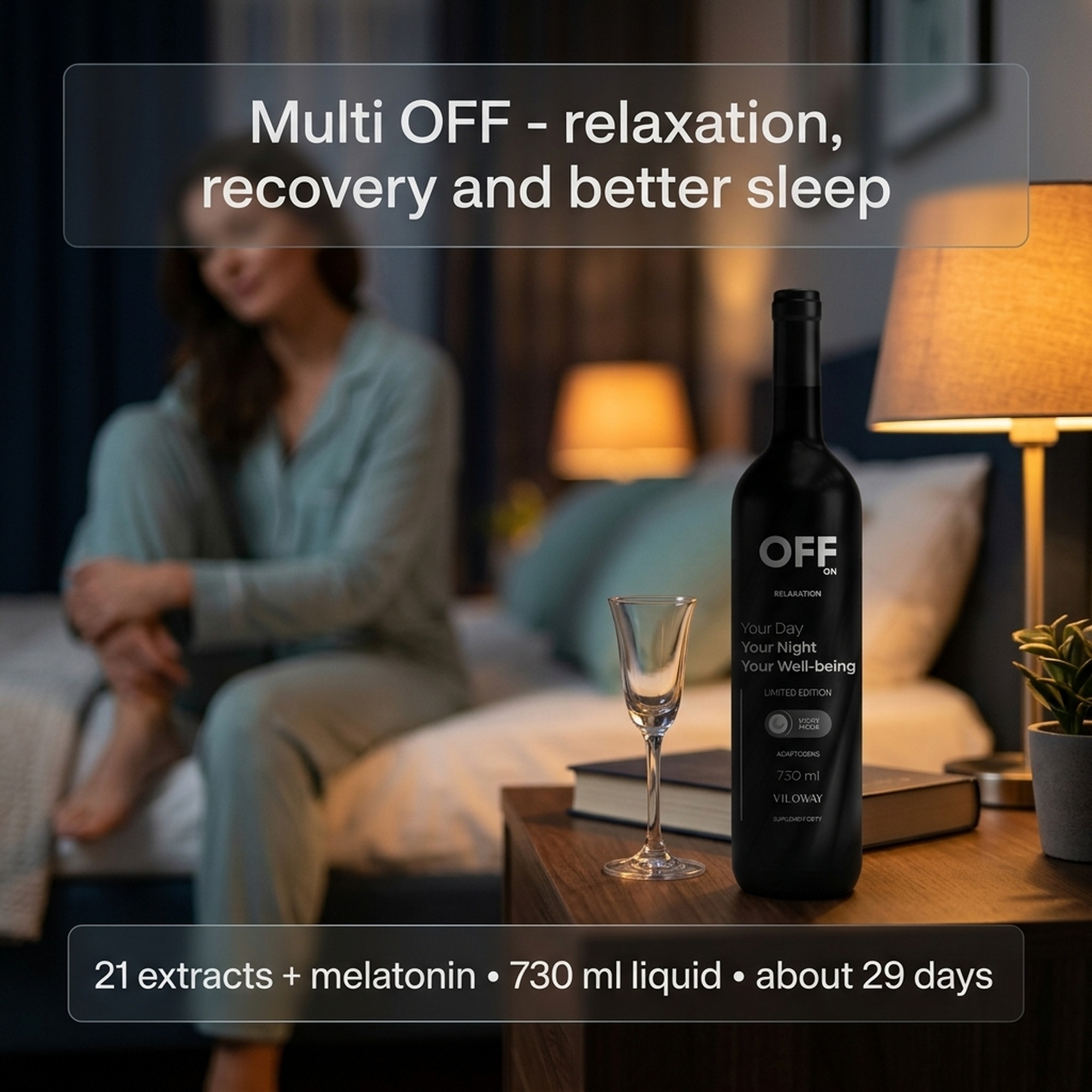 Multi OFF - Raspberry + Lemon + Alfalfa for Relaxation and Recovery - Liquid