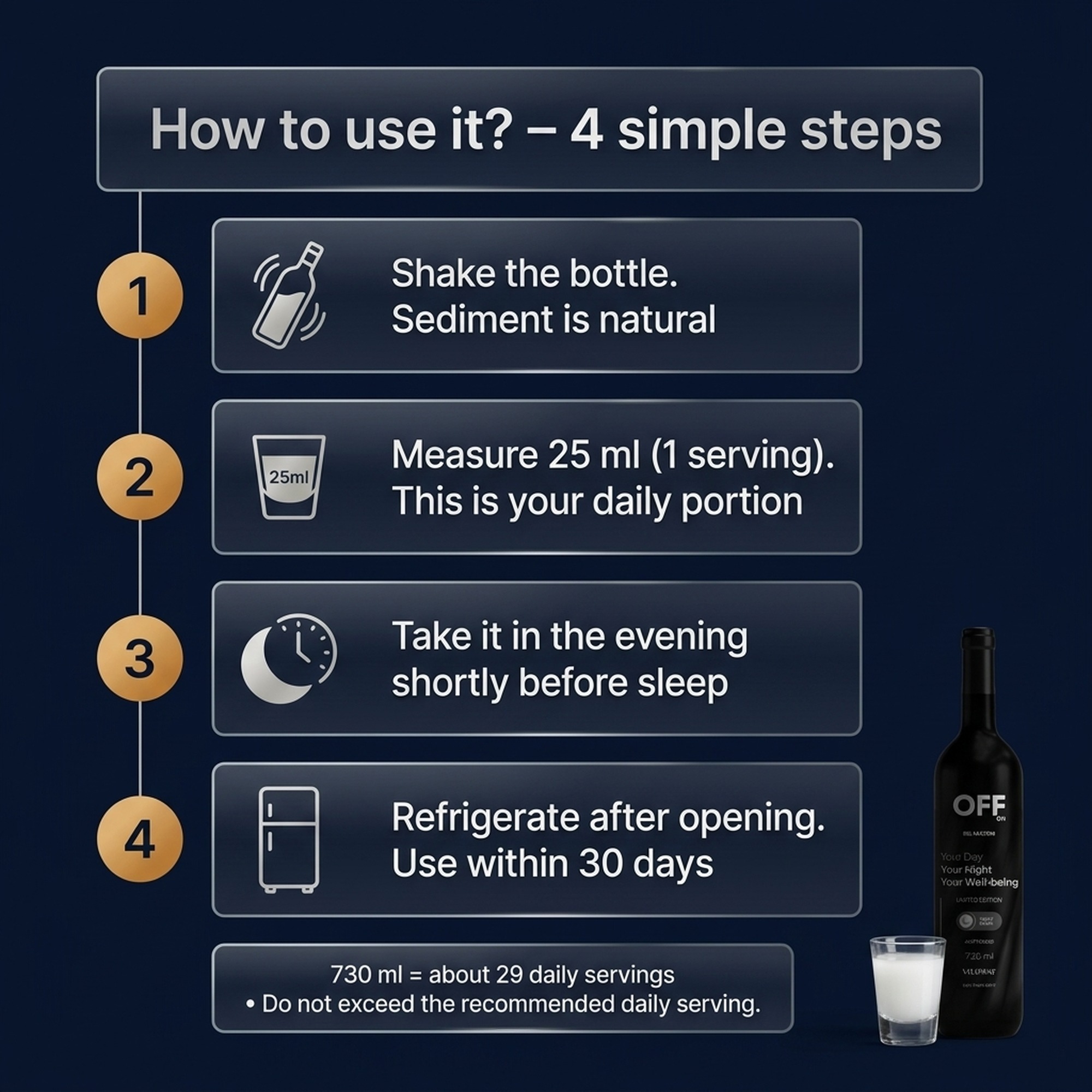 Multi OFF - Raspberry + Lemon + Alfalfa for Relaxation and Recovery - Liquid