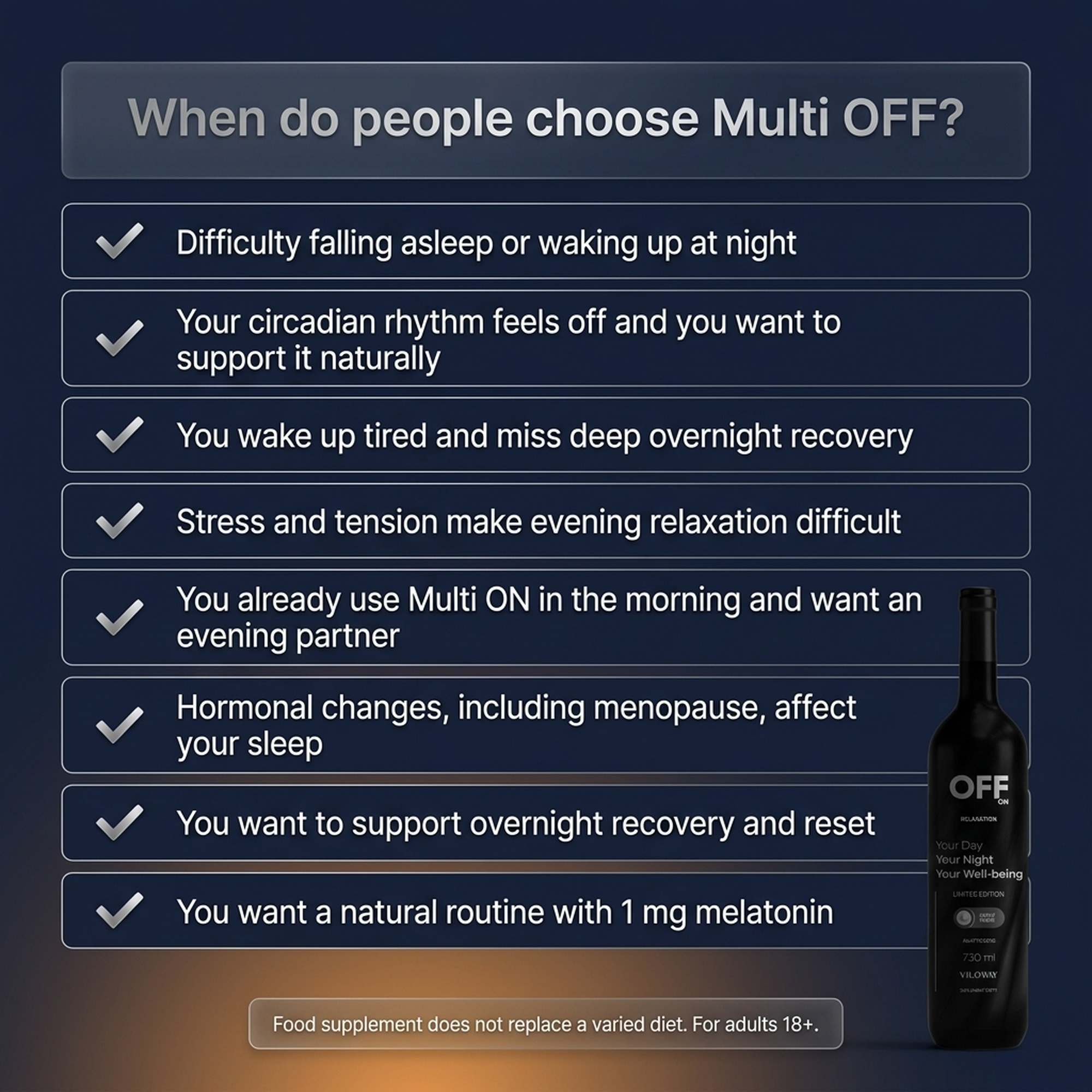 Multi OFF - Raspberry + Lemon + Alfalfa for Relaxation and Recovery - Liquid