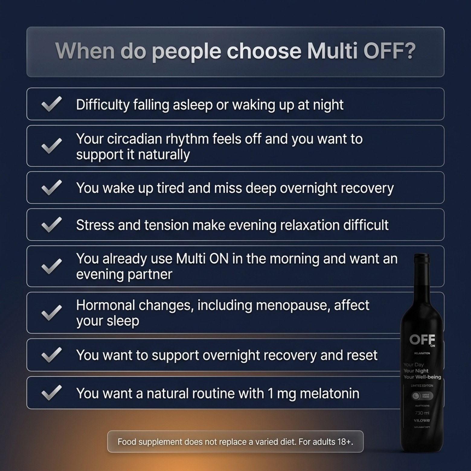 Multi OFF - Raspberry + Lemon + Alfalfa for Relaxation and Recovery - Liquid