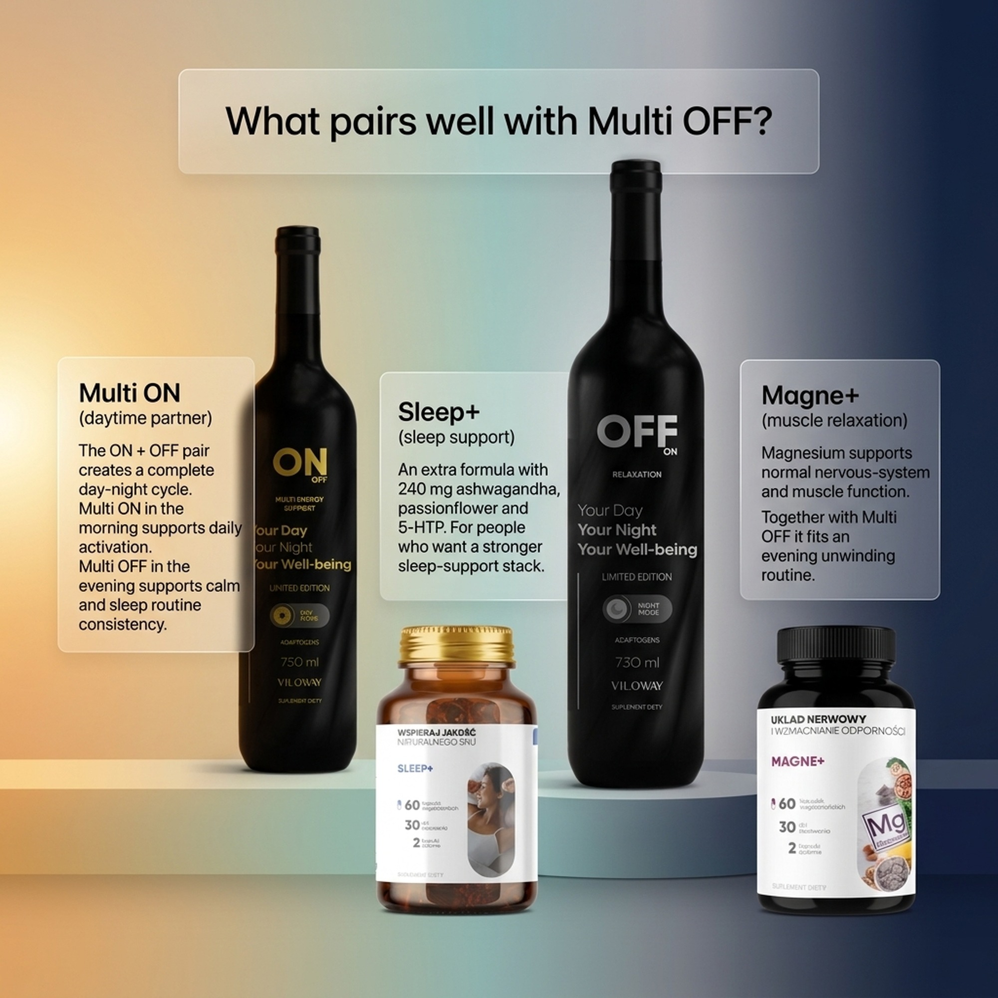 Multi OFF - Raspberry + Lemon + Alfalfa for Relaxation and Recovery - Liquid