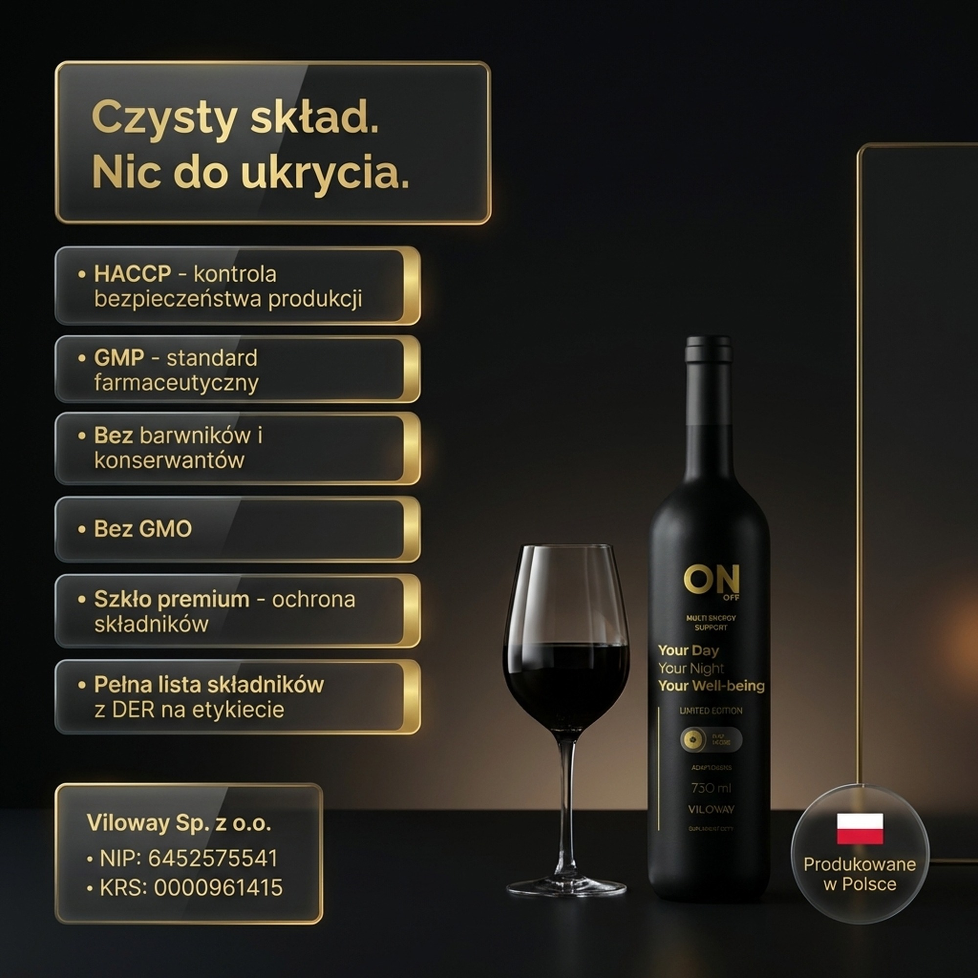 Multi ON - płynny suplement na energię z 22 ziół