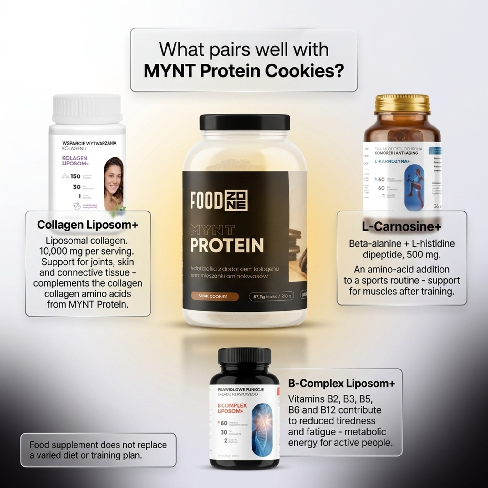 MYNT PROTEIN 750g Cookies - Protein with Collagen for Muscles and Joints
