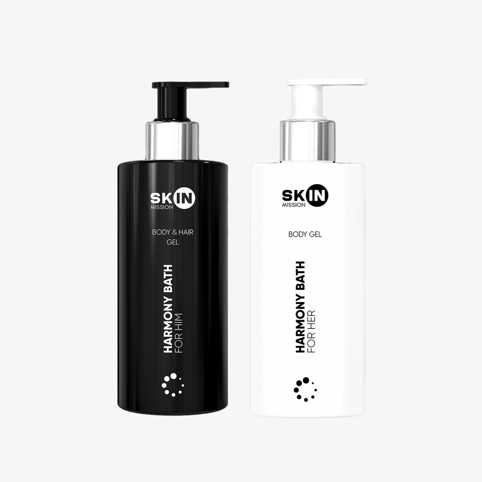Pakiet: Harmony Bath For Him + Her - Nawilżający żel pod prysznic