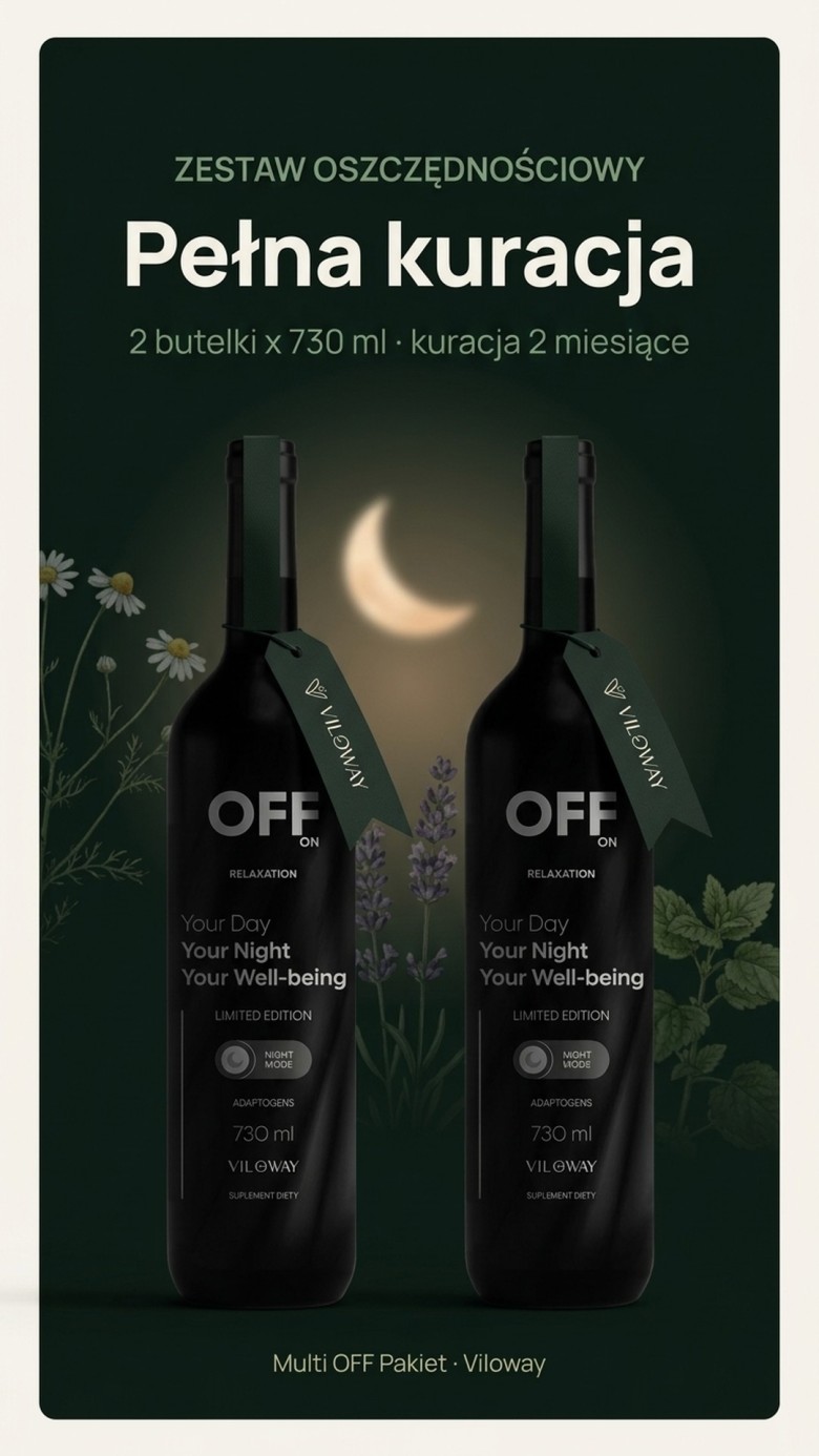 Pakiet: Multi OFF - Suplement plynny na sen i regeneracje - 2x 730 ml